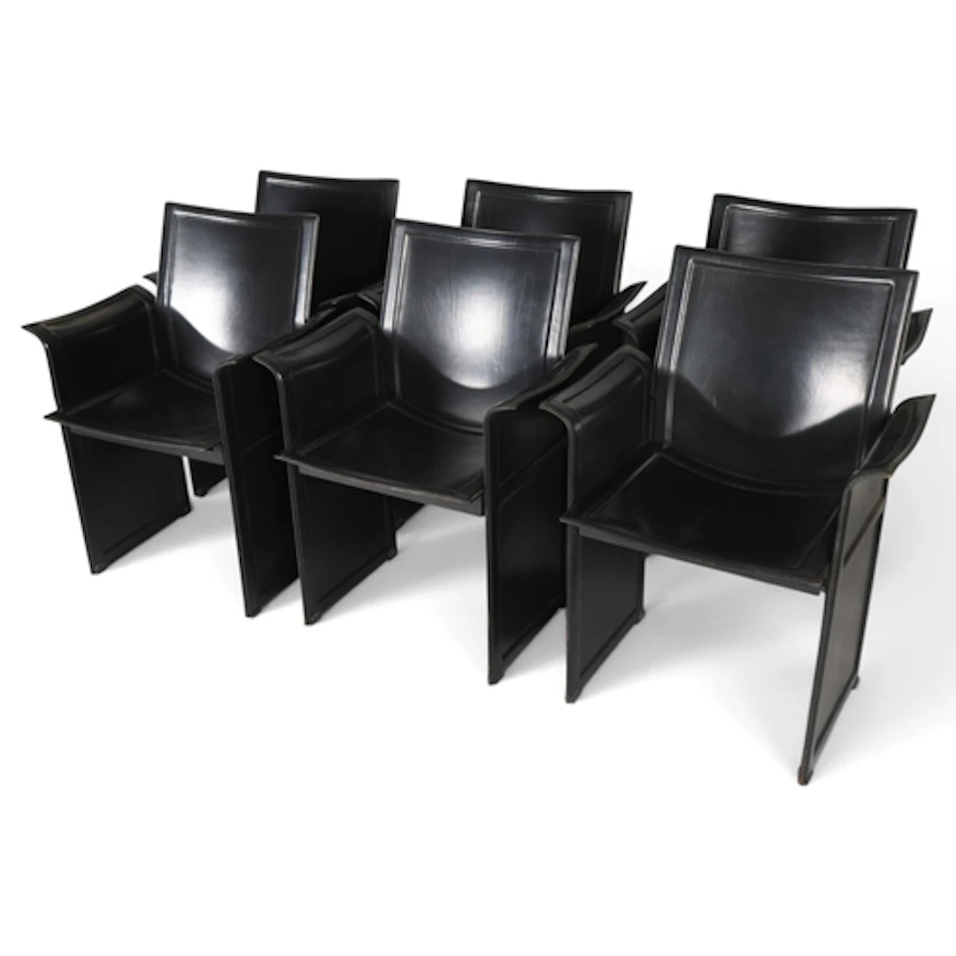 TITO AGNOLI for Matteo Grassi, Italy, a set of six "Korium" ...