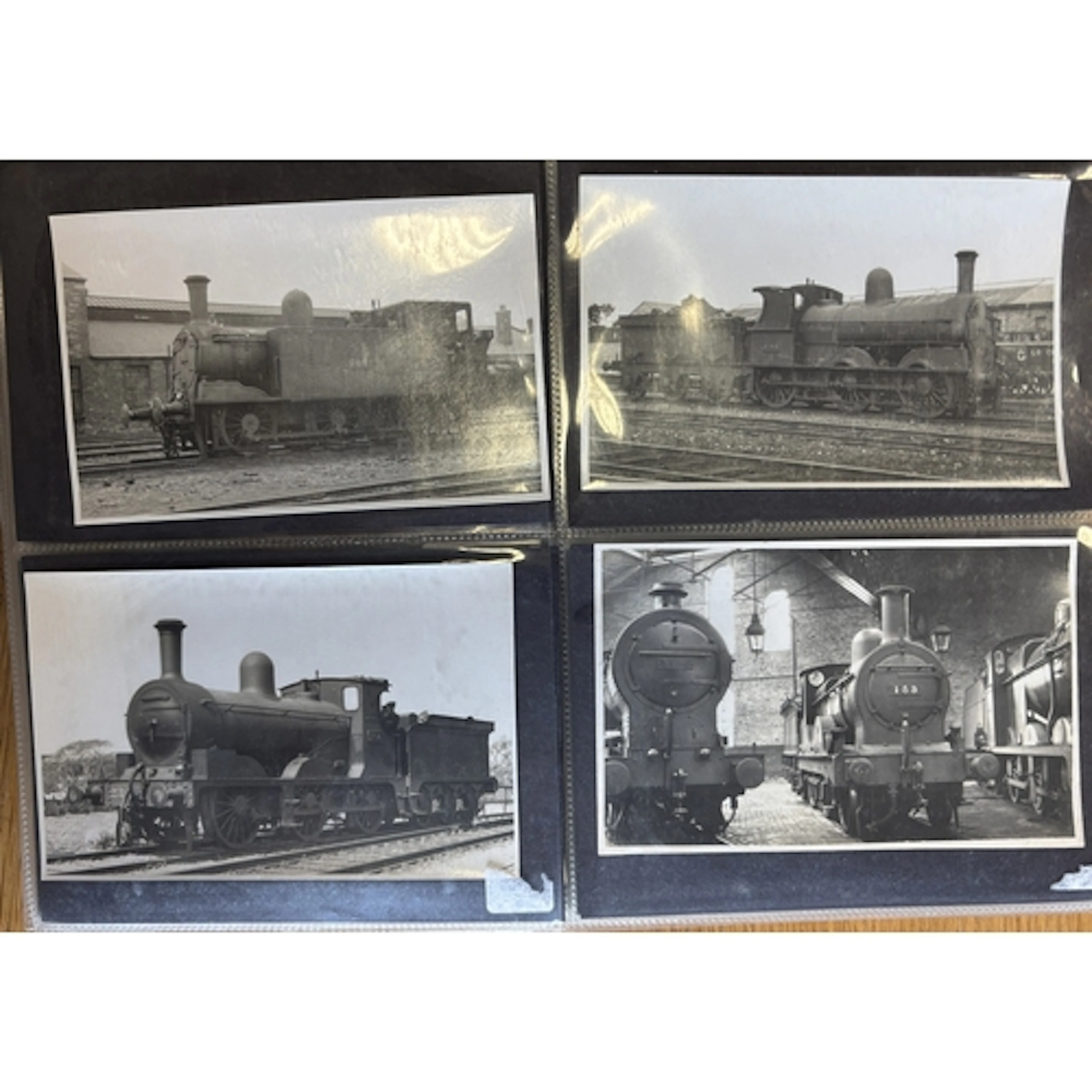 Railway. Coln. of vintage and modern cards in 7 albums, with...