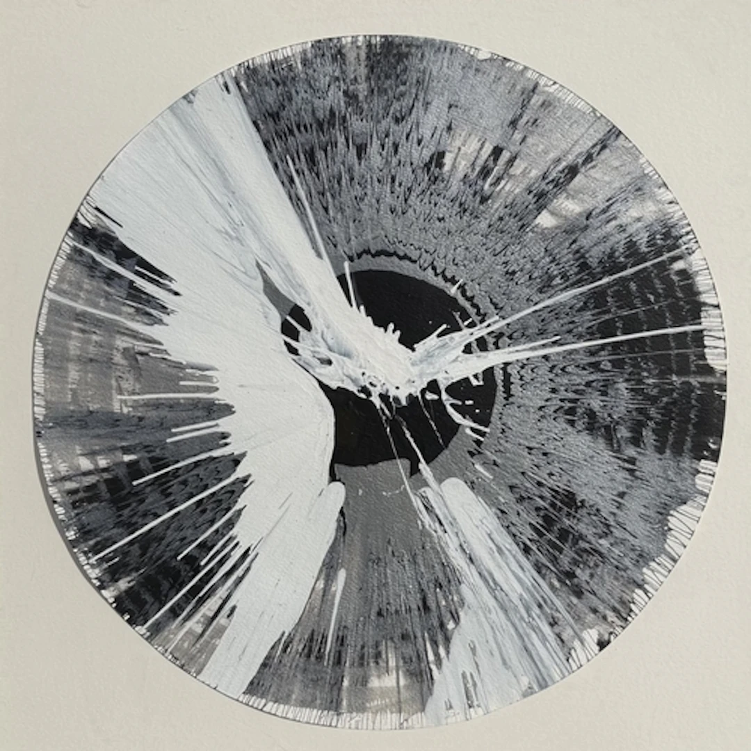 DAMIEN HIRST (BRITISH B.1965): CIRCLE SPIN PAINTING Acrylic ...