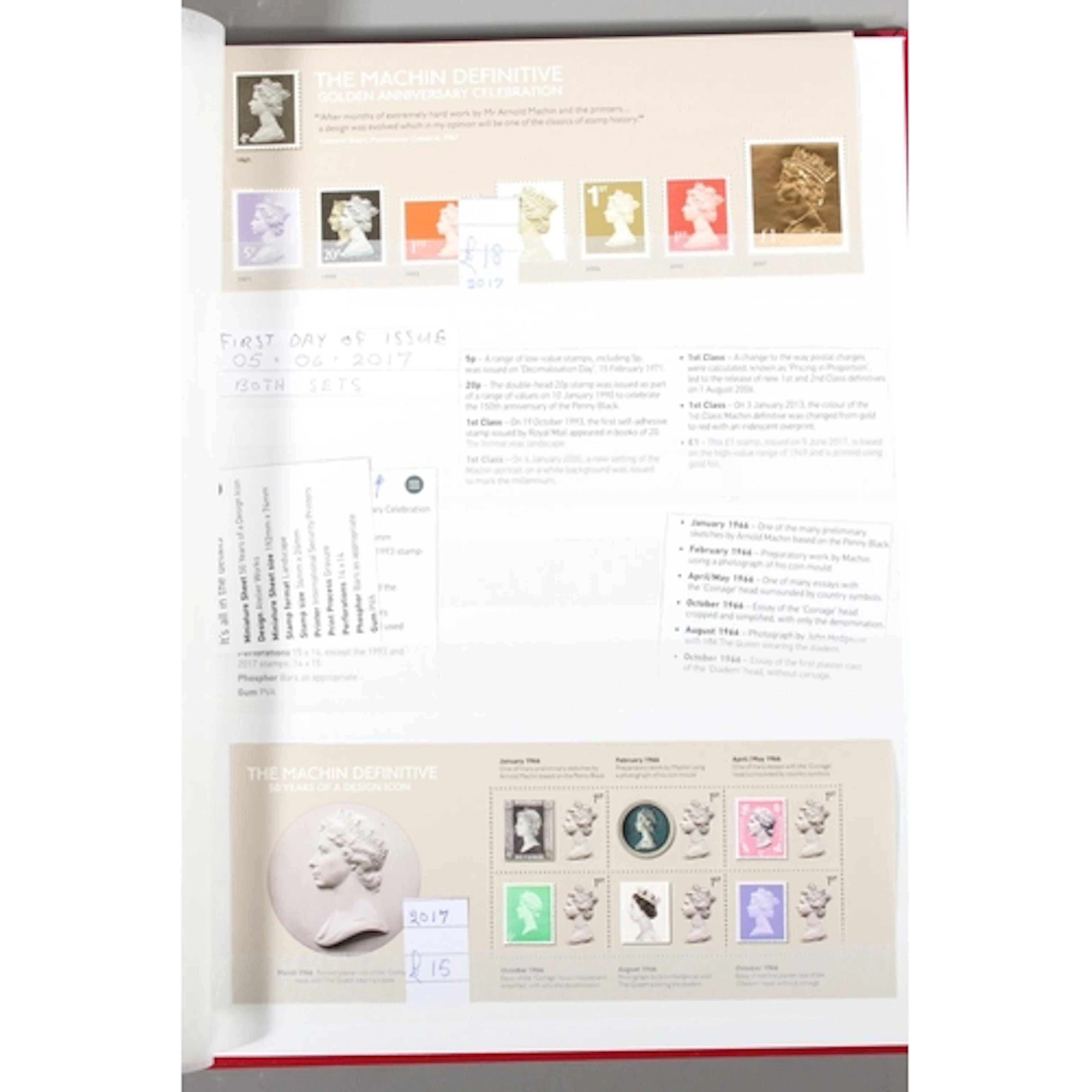 GREAT BRITAIN GB decimal mint stamp collection comprising mo...