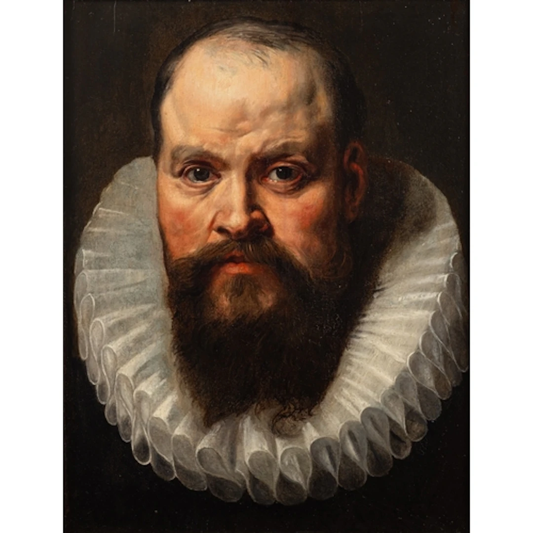 After Anthony Van Dyck (Flemish, 1599-1641) - Head study co...