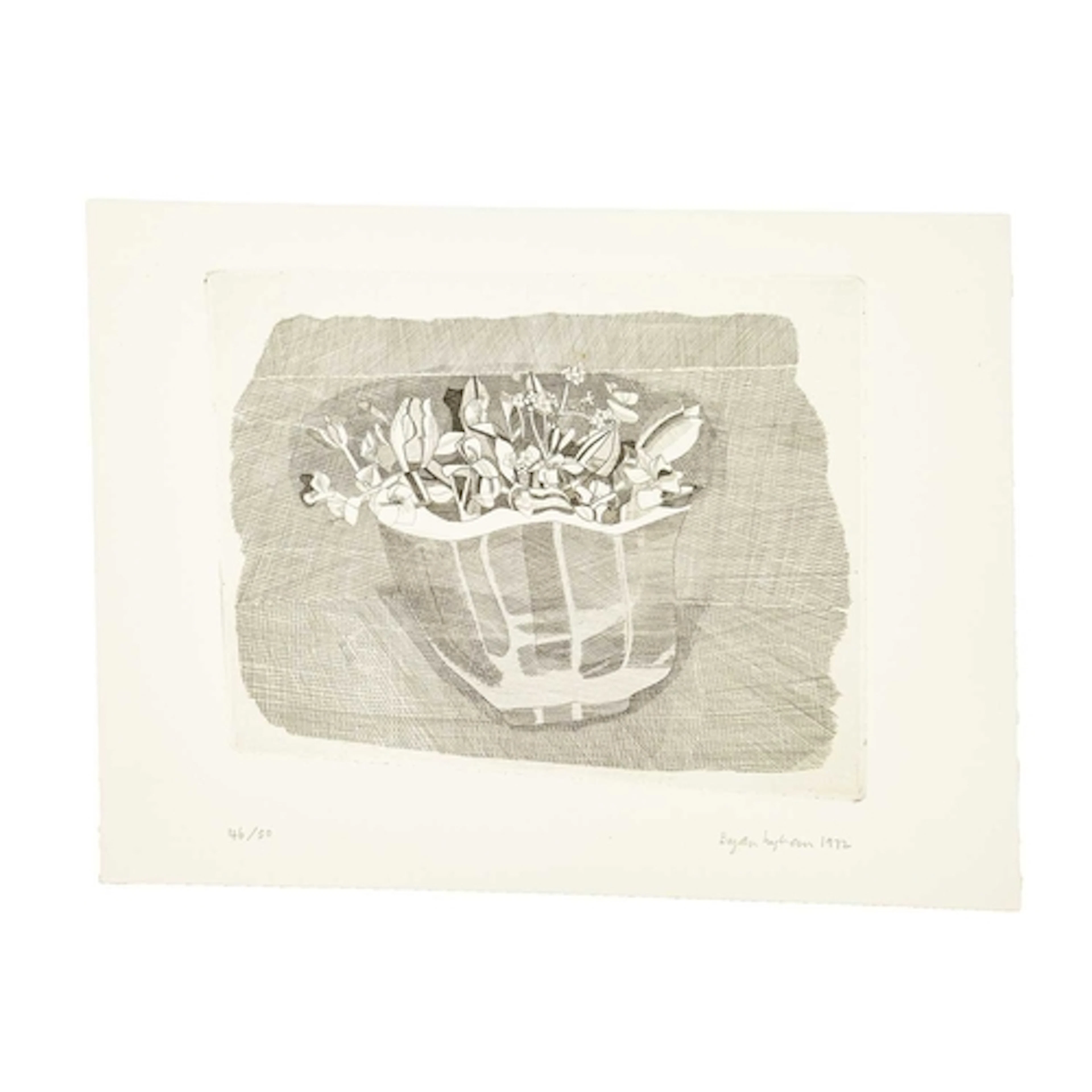 § Bryan INGHAM (1936-1997) Still Life (1972) Etching, signed...