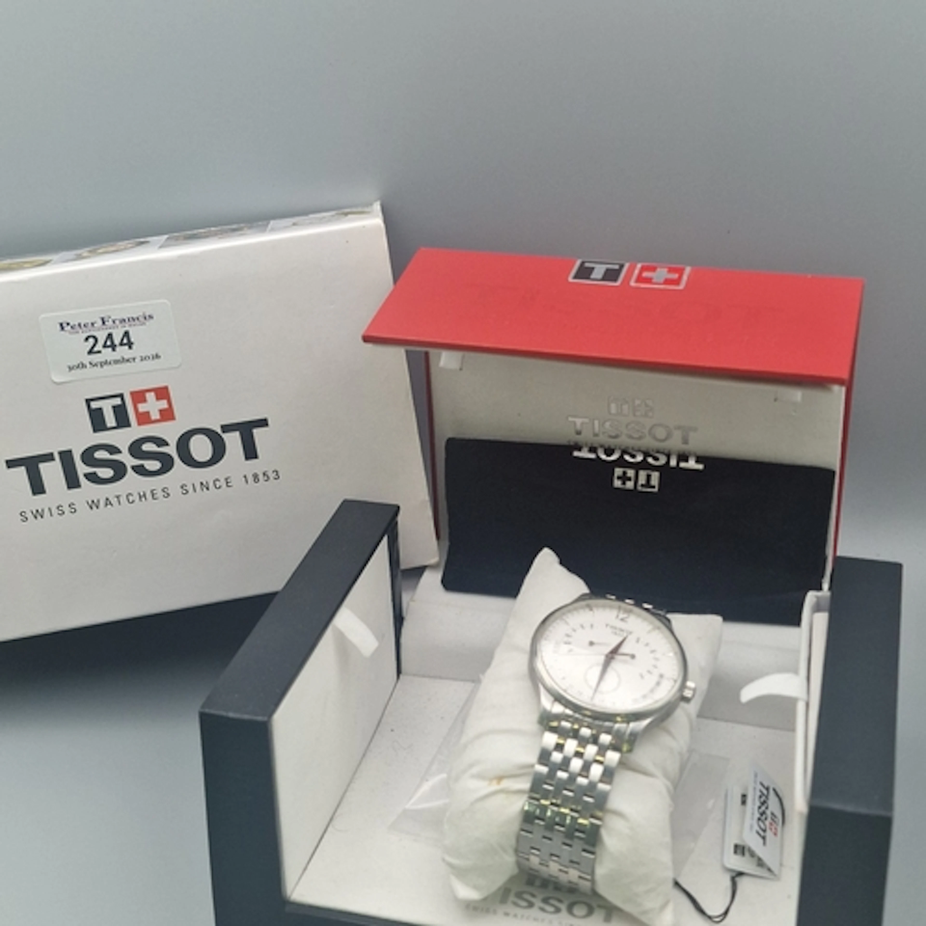 Tissot Tradition perpetual calendar men's stainless steel wr...