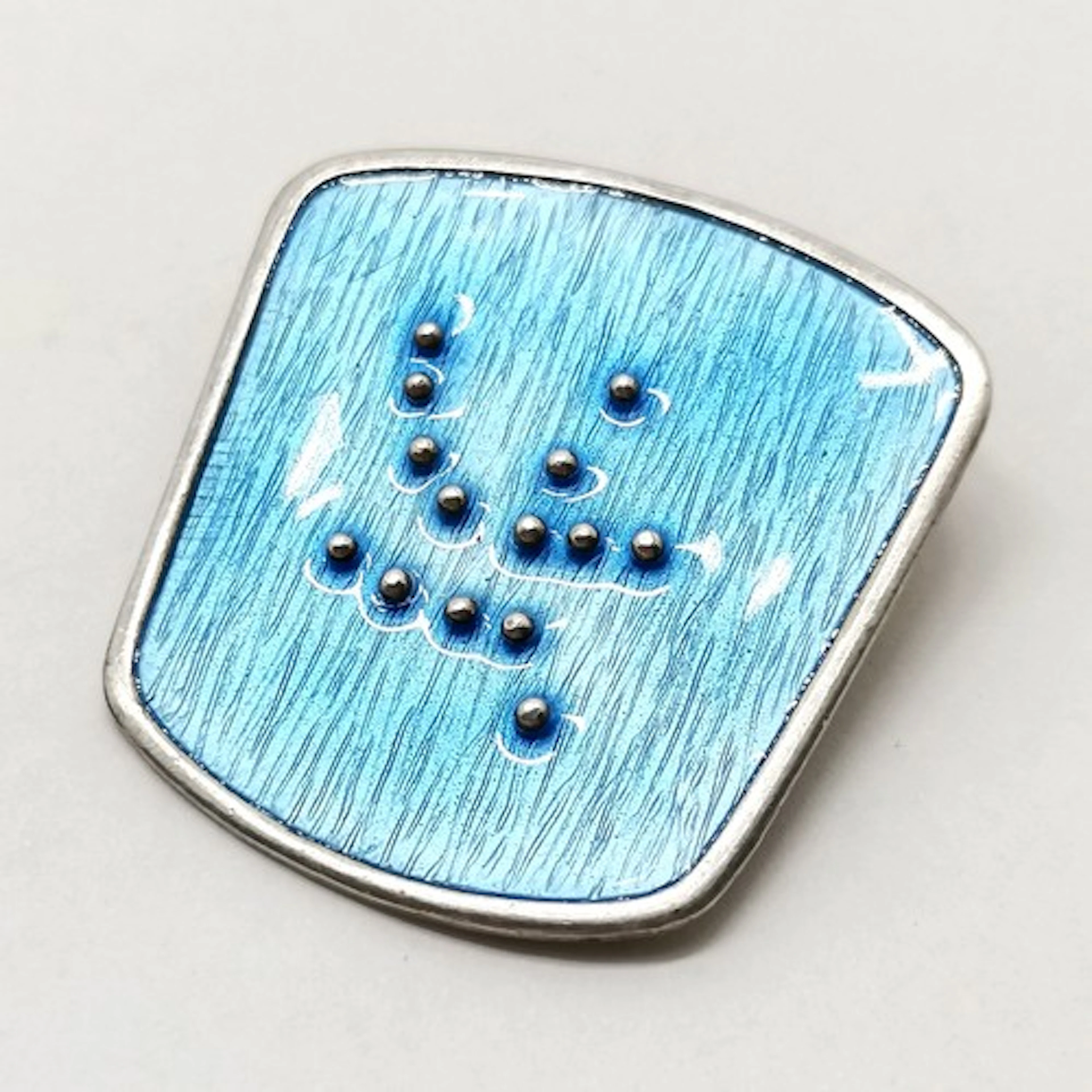 Knut Andreas Rasmussen Norwegian silver enamel designer broo...