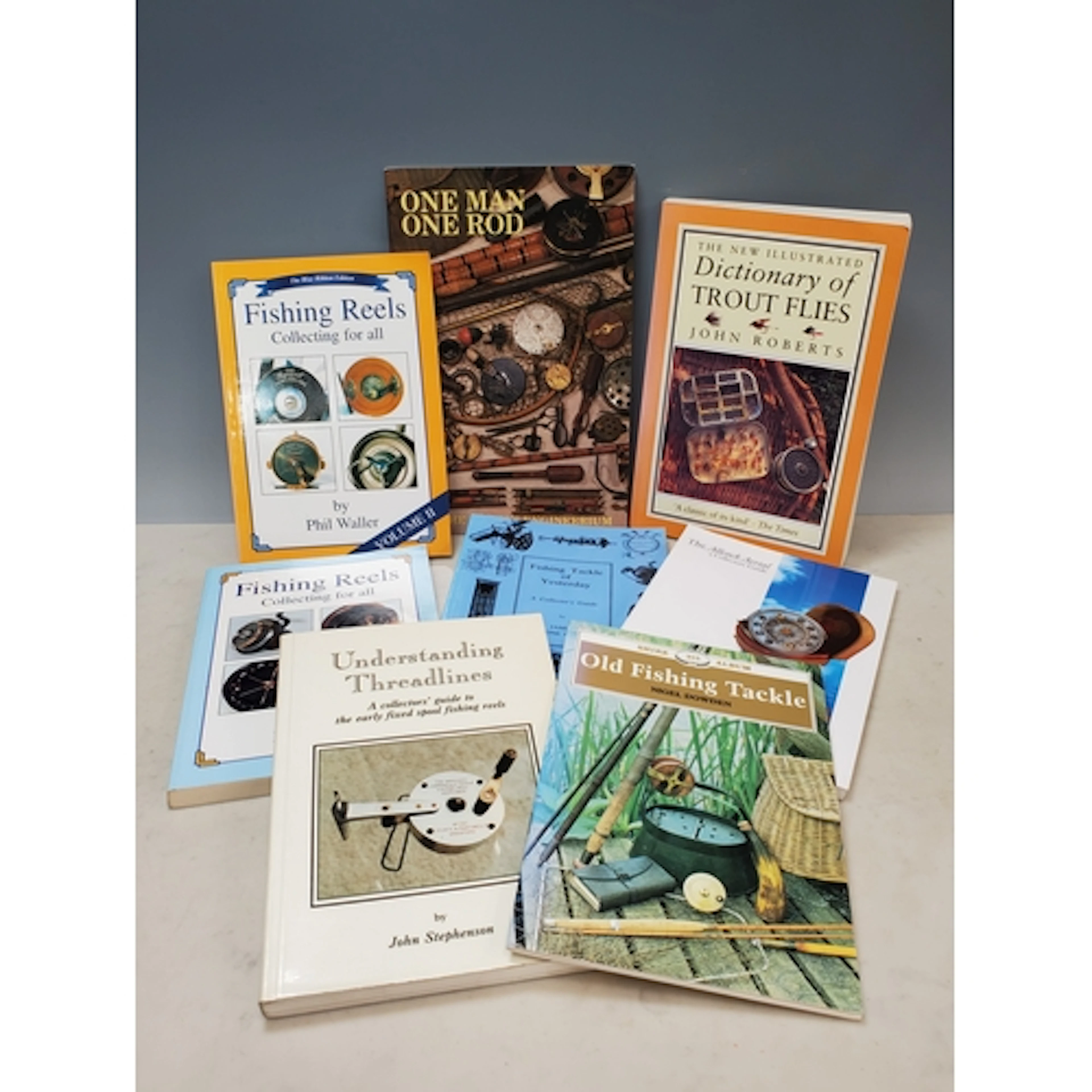 Seven Books on Collecting Fishing Tackle and Reels to includ...