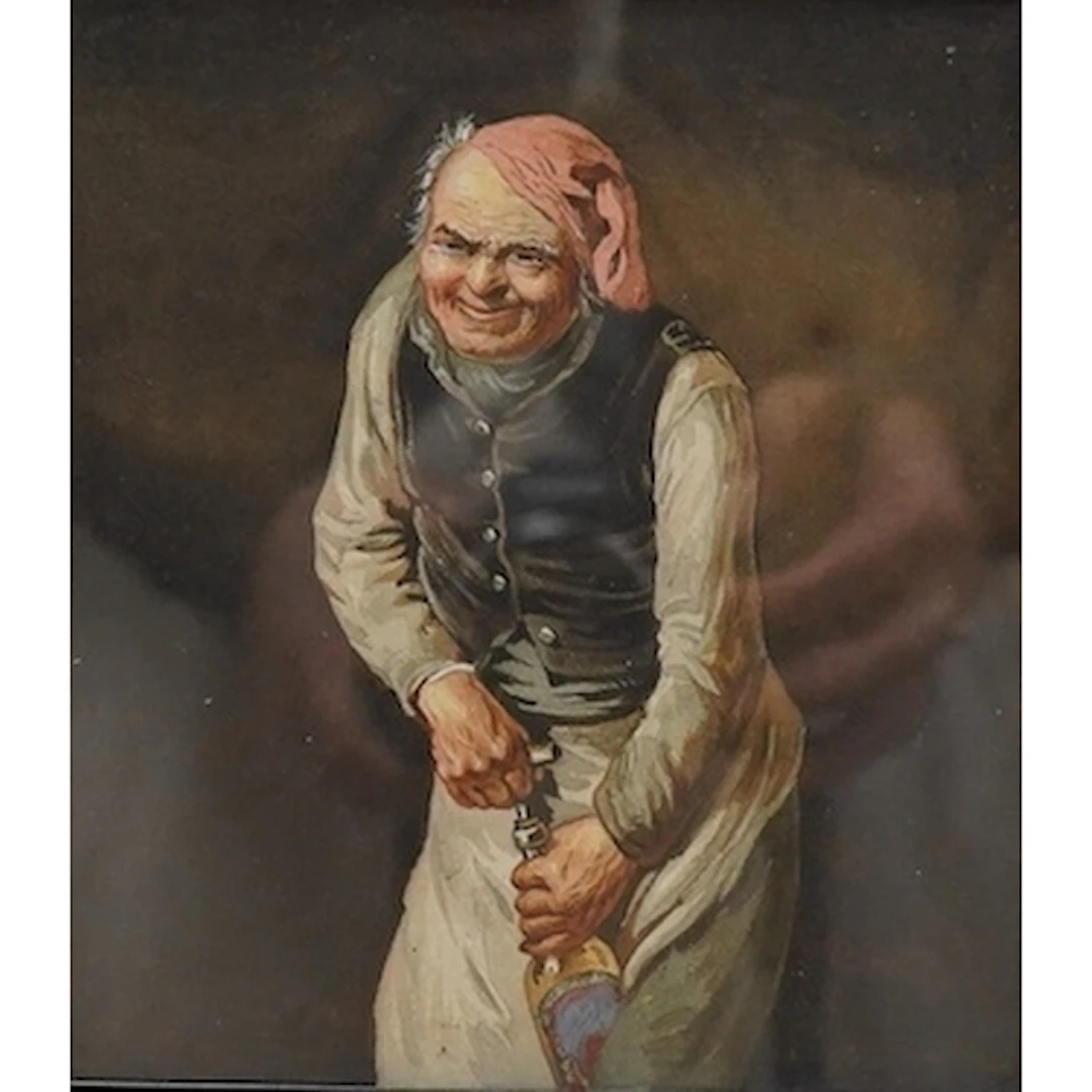 19th century, Continental school, study of a gentleman uncor...