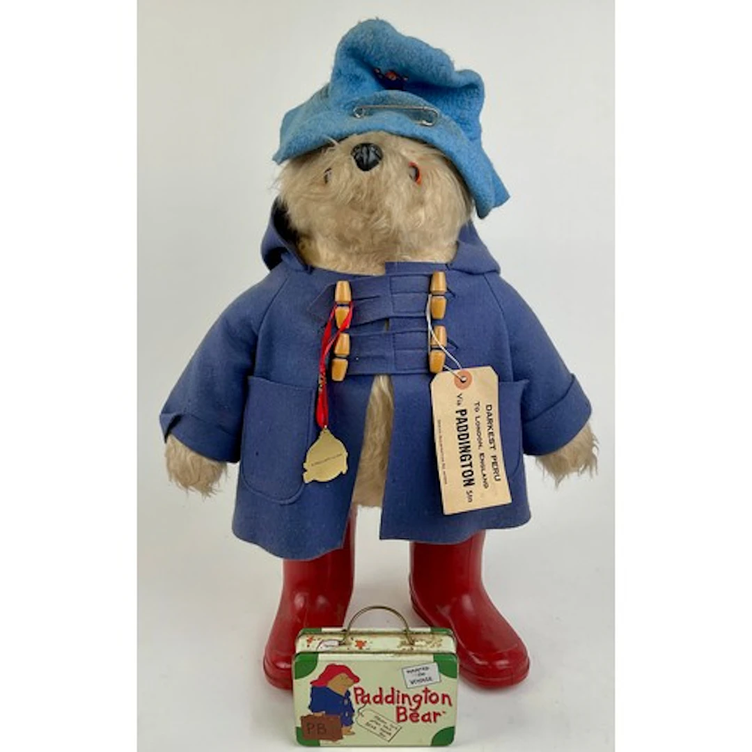 A 1970s plush Paddington Bear, manufactured by Gabrielle Des...