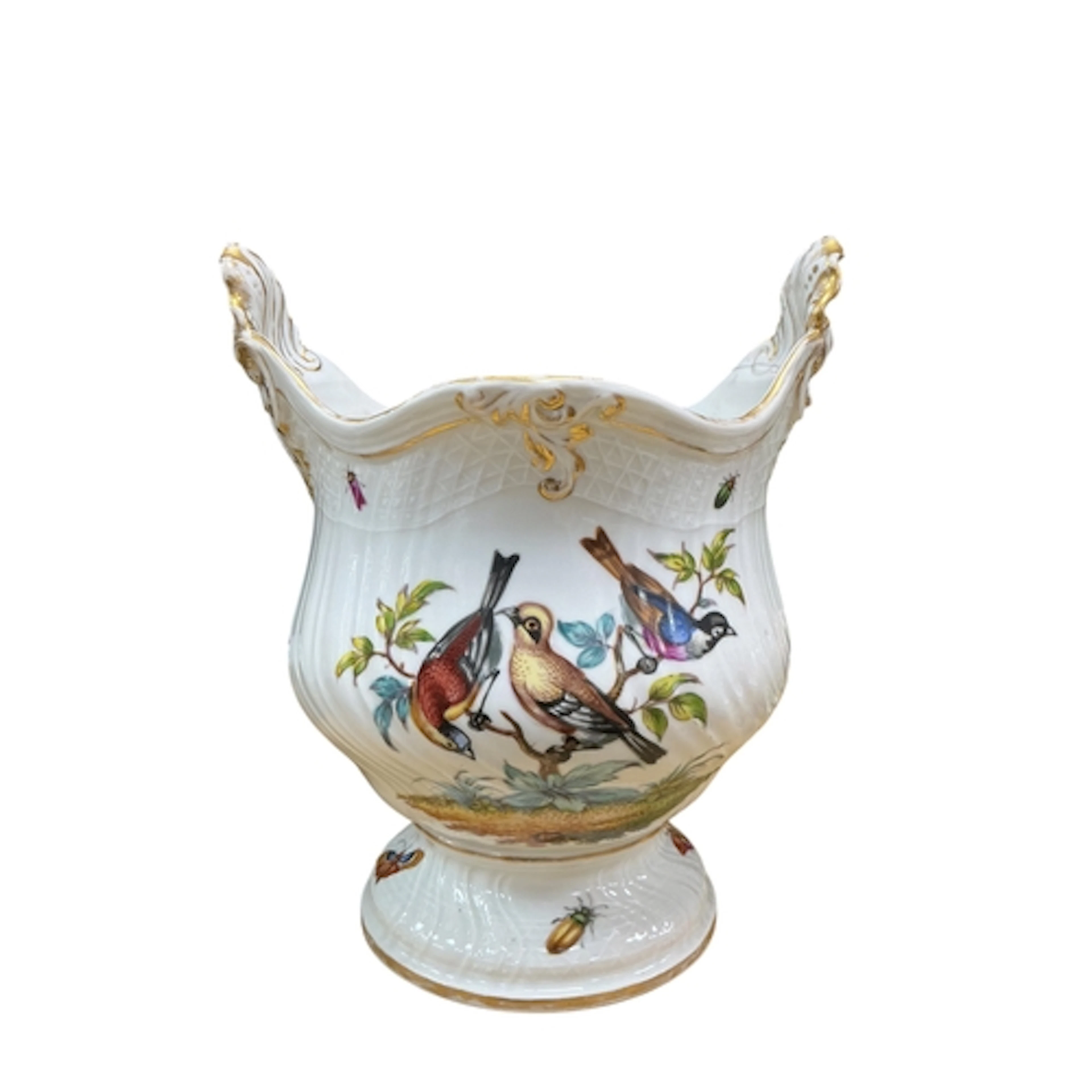 Helena Wolfsohn-Type 'Augustus Rex' cachepot, with twin moul...