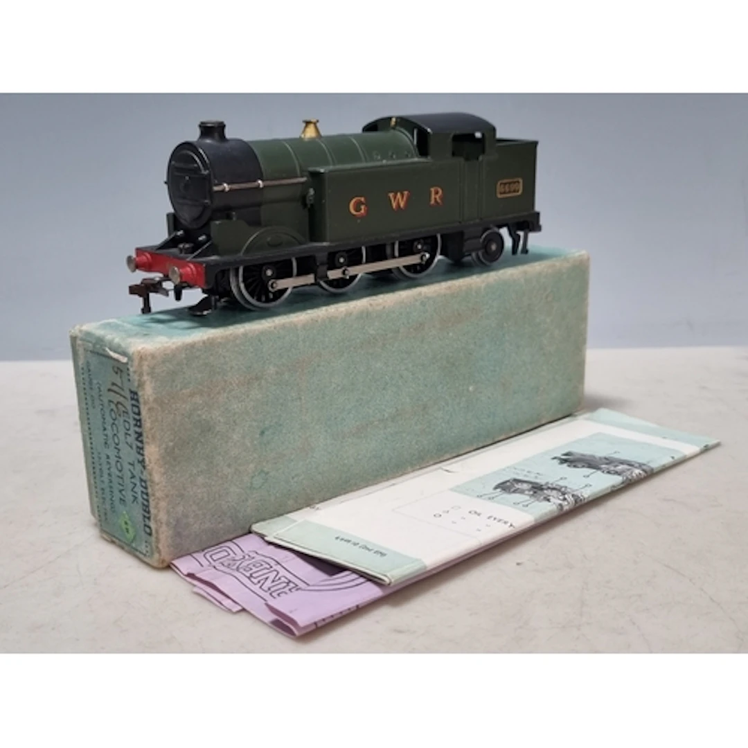 A boxed Hornby Dublo EDL7 GWR 0-6-2T, M, has been lightly ru...