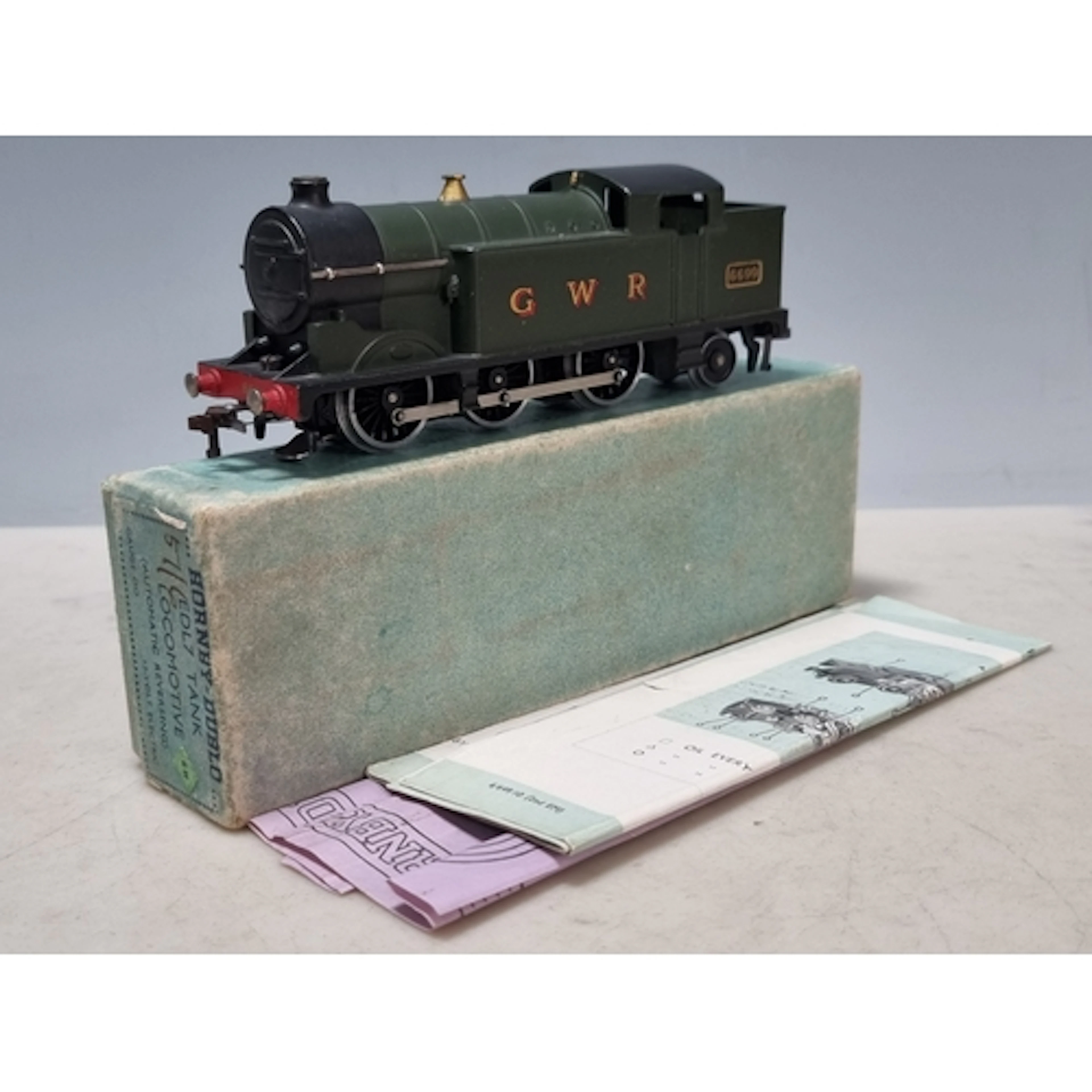 A boxed Hornby Dublo EDL7 GWR 0-6-2T, M, has been lightly ru...