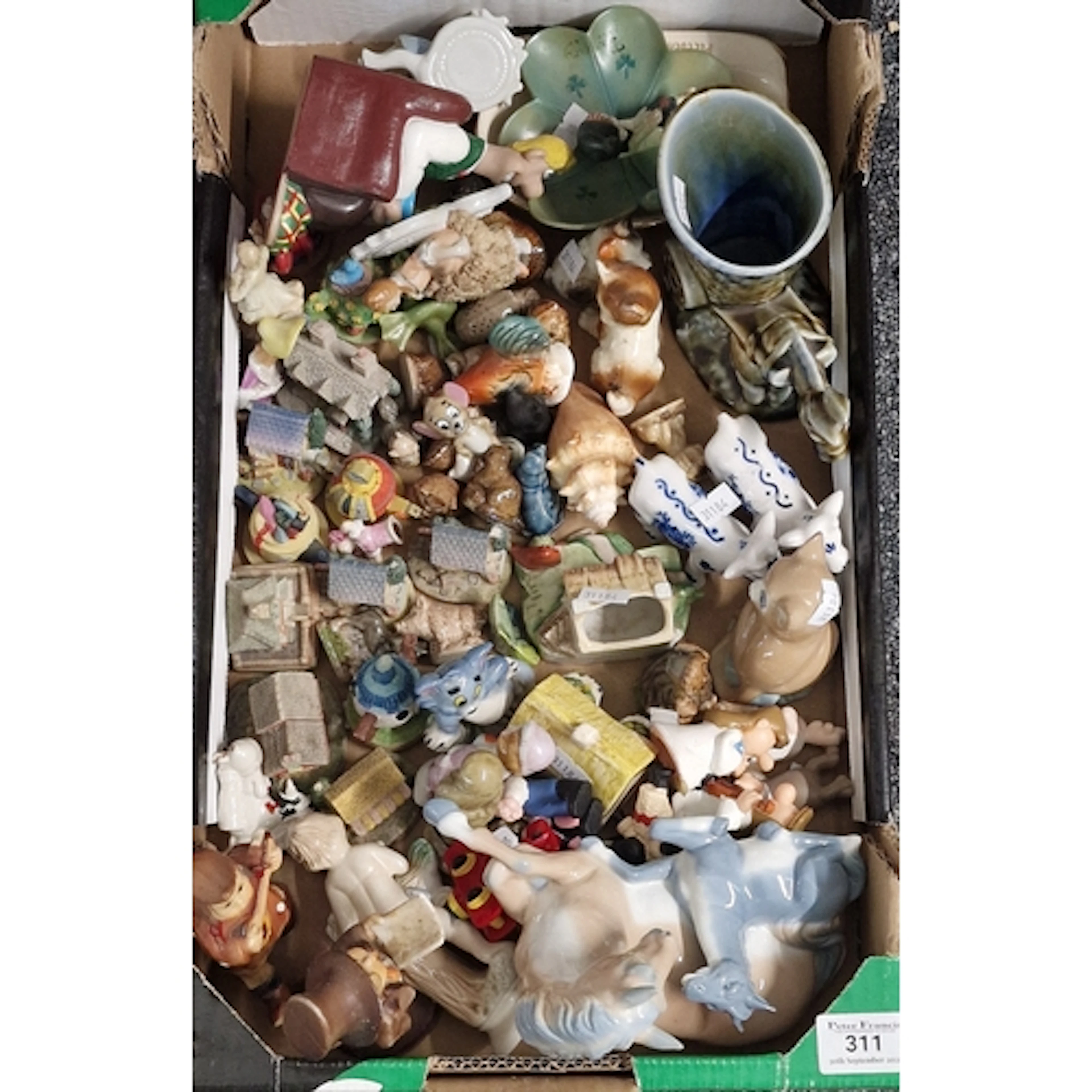 Collection of ceramic figurines and other items, to include ...