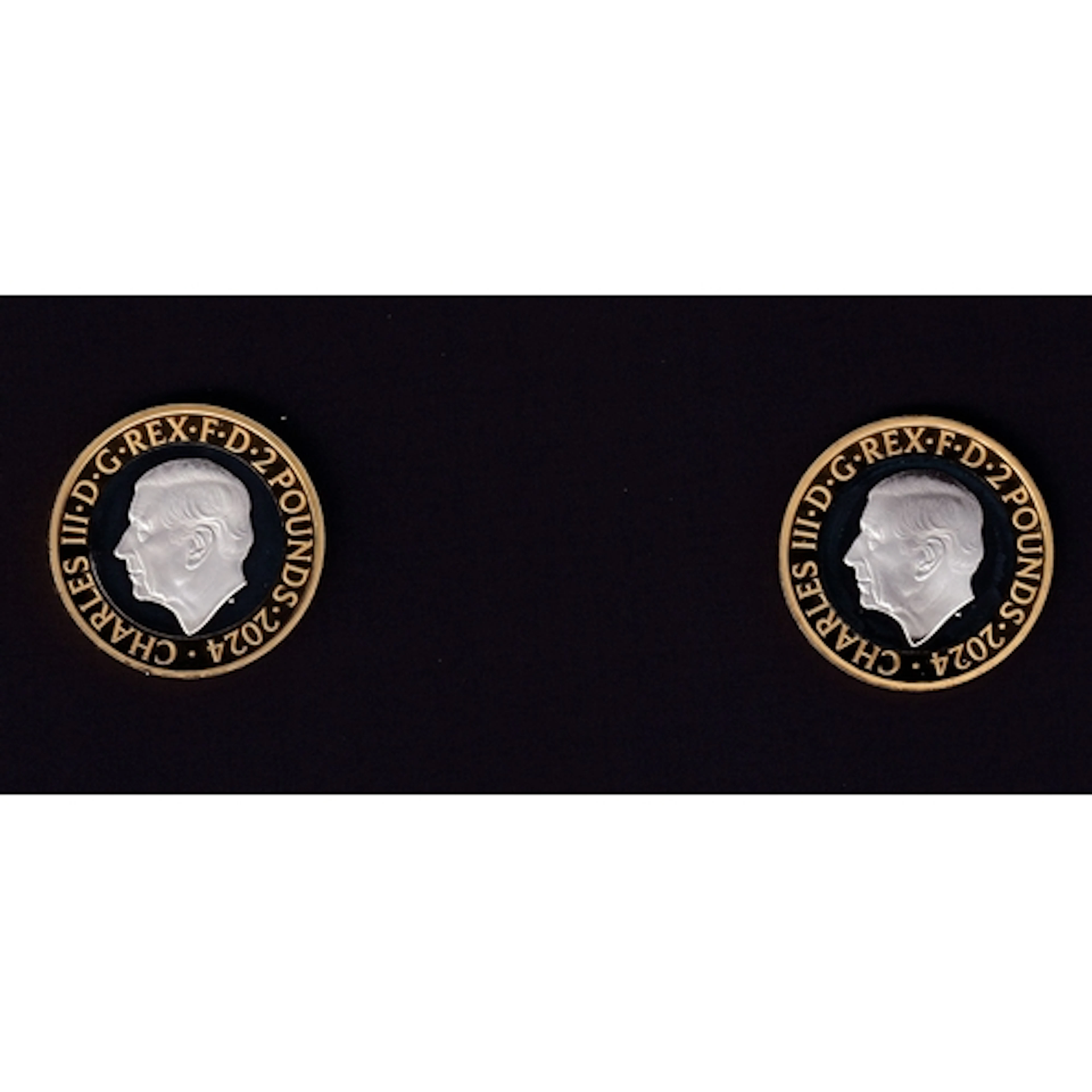2024 UK King Charles III pair of silver proof £2 coins, Cele...
