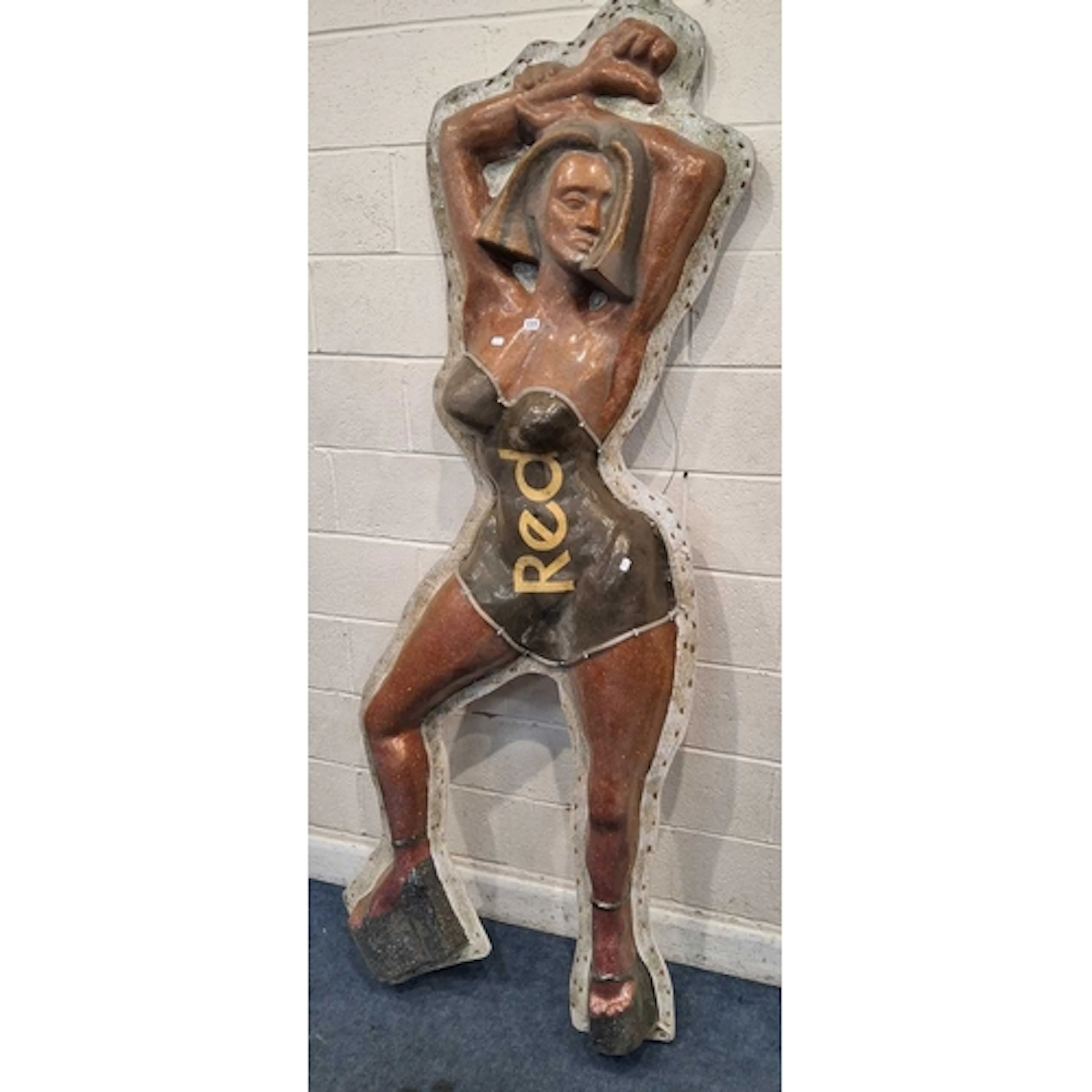 A MID-CENTURY EROTIC NIGHT CLUB / DISCO ADVERTISING SIGN, in...