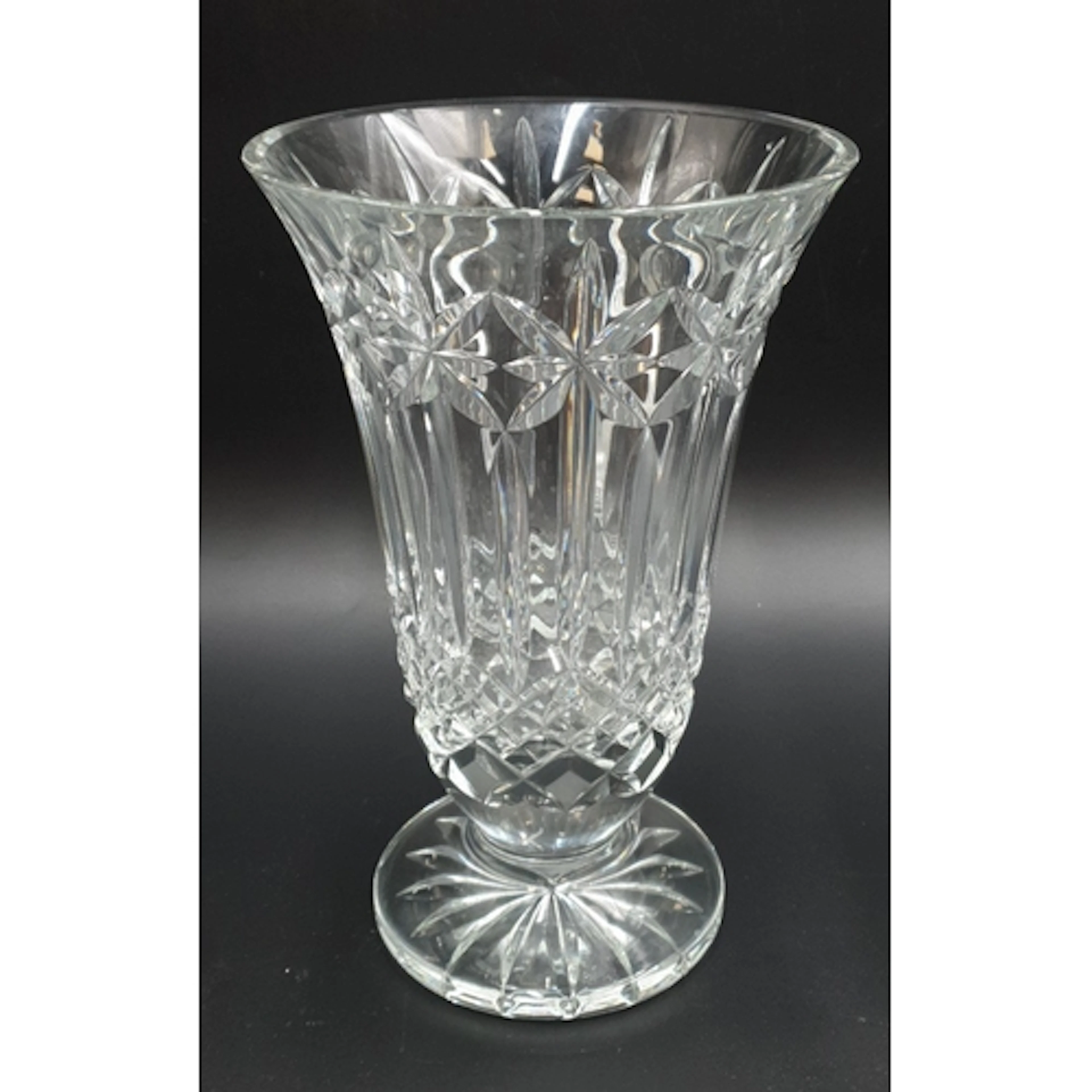 Waterford Cut Crystal Trumpet Vase H:25cm