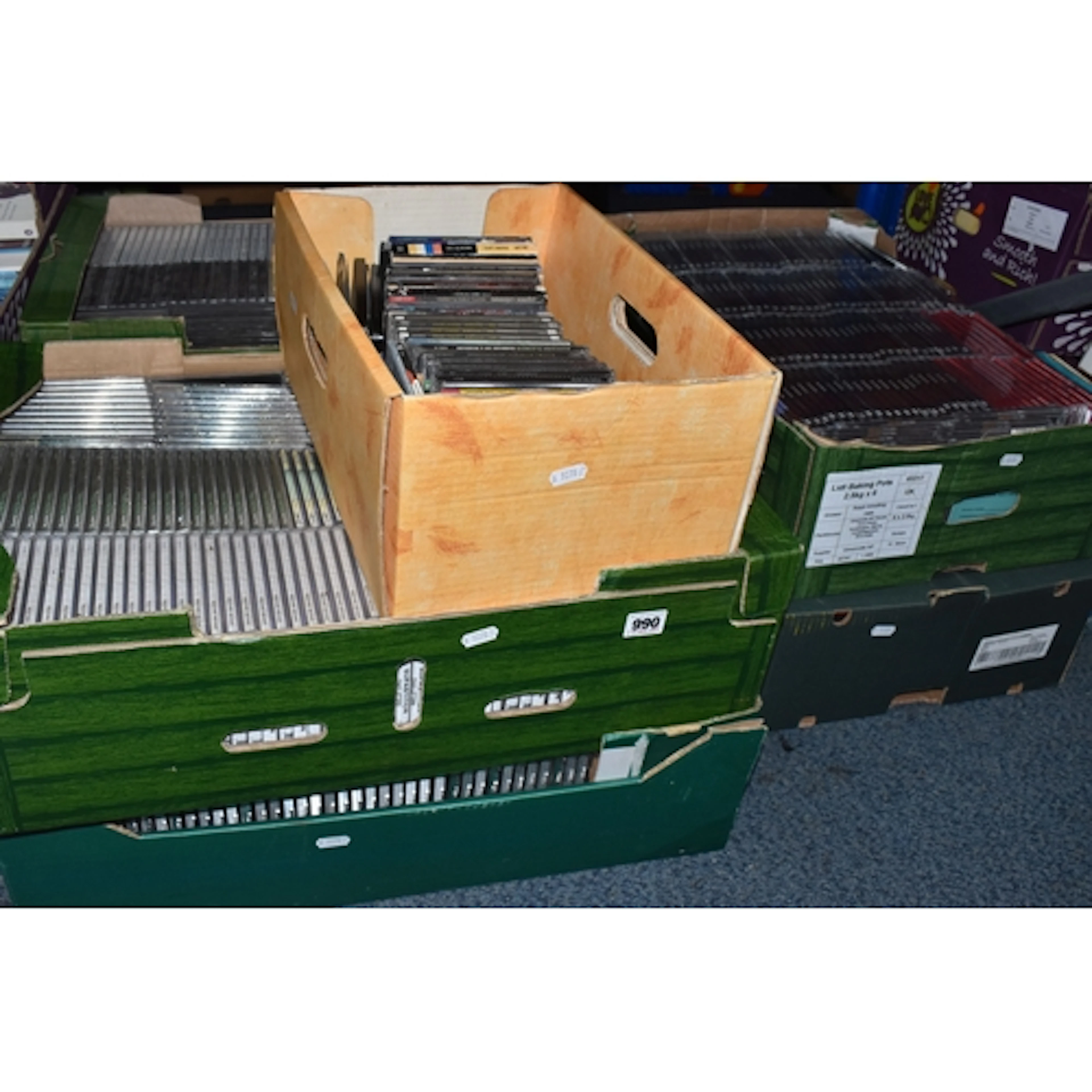 SEVEN BOXES OF CDS to include artists Young Jeezy, M Shangha...