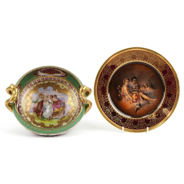 20th century porcelain comprising a Zeh Scherzer Bavaria cab...
