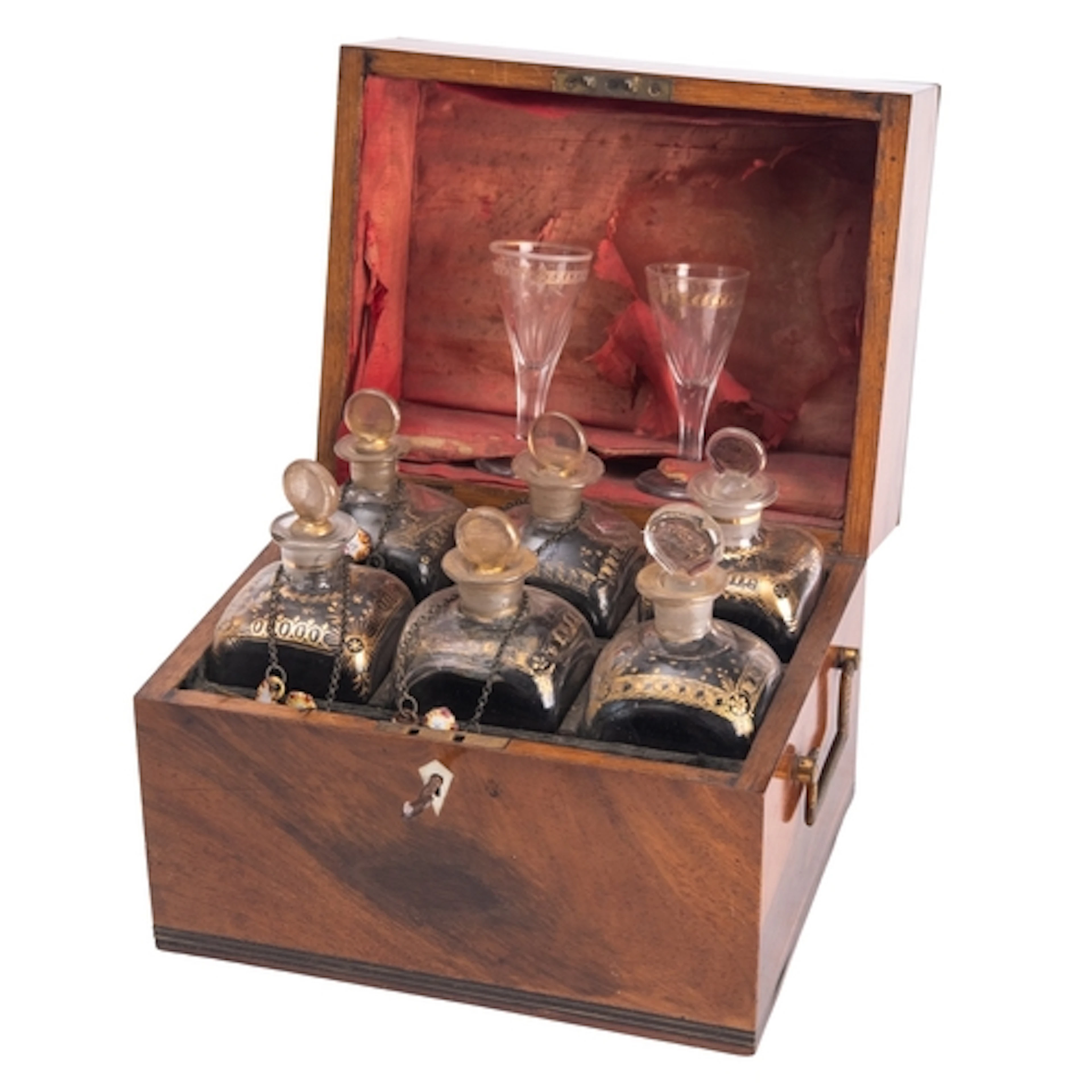 A mahogany liqueur or decanter case, second quarter 19th cen...