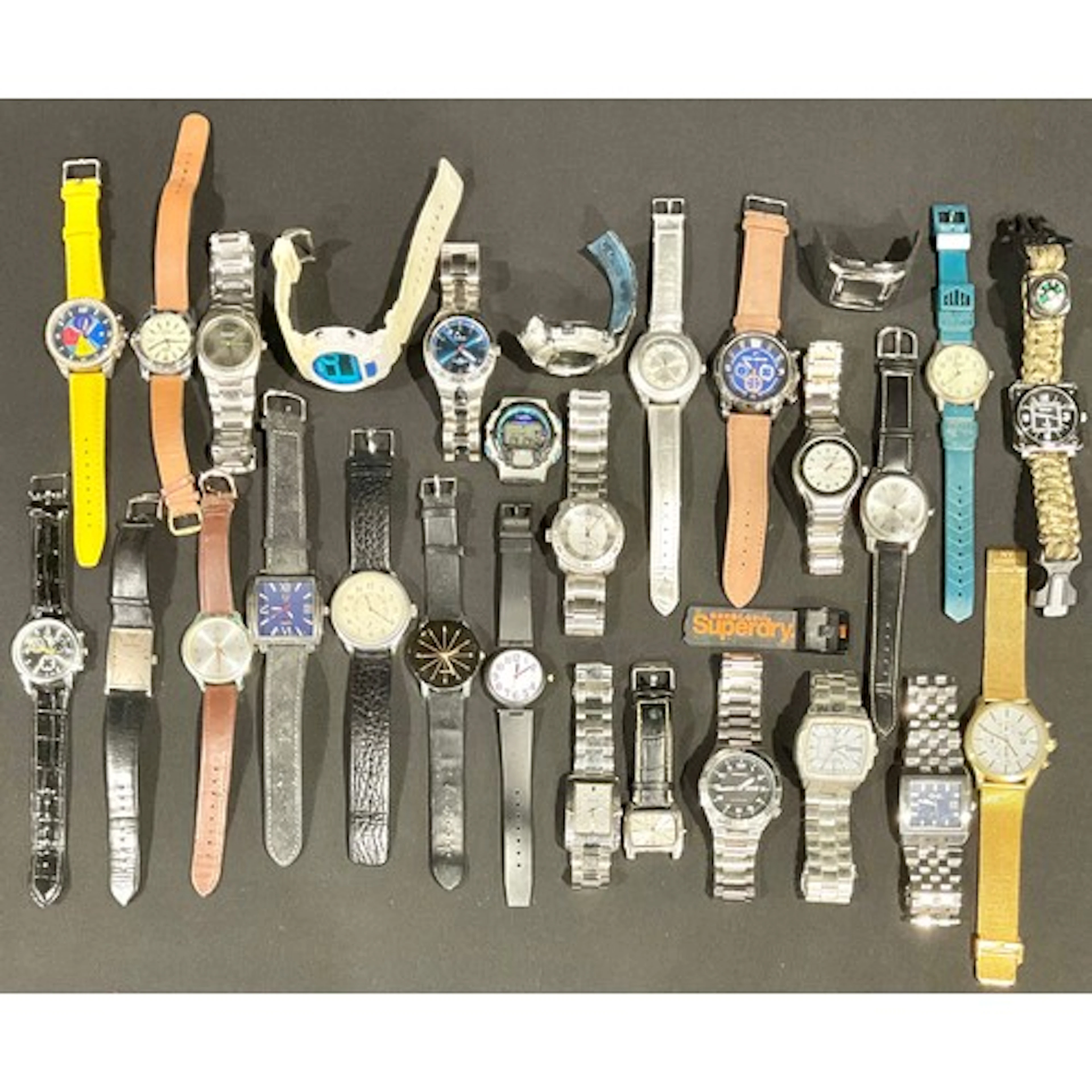 Watches - A collection of wristwatches, comprised of various...