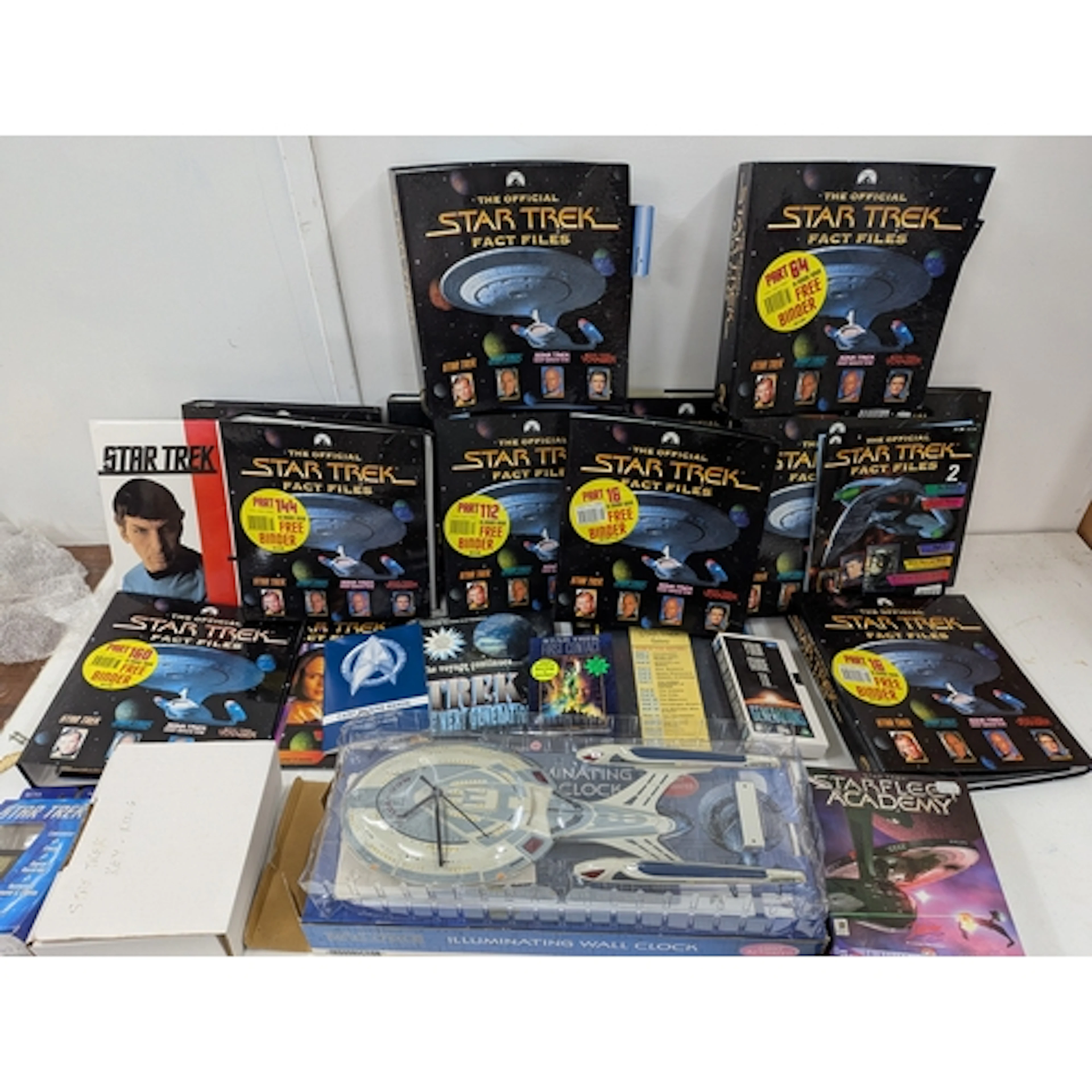 A large quantity of Star Trek official fact files to include...
