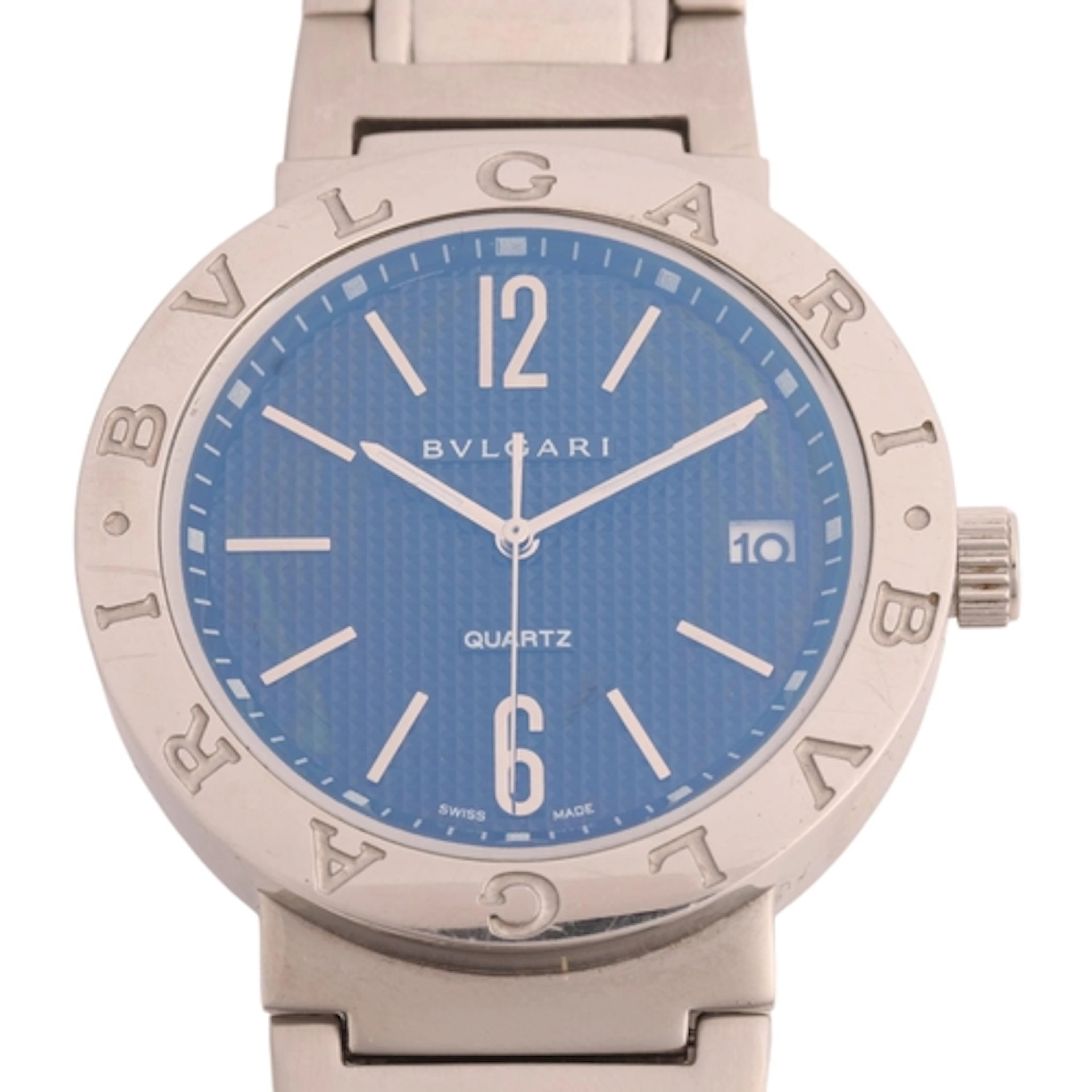 BULGARI - a stainless steel quartz calendar bracelet watch, ...