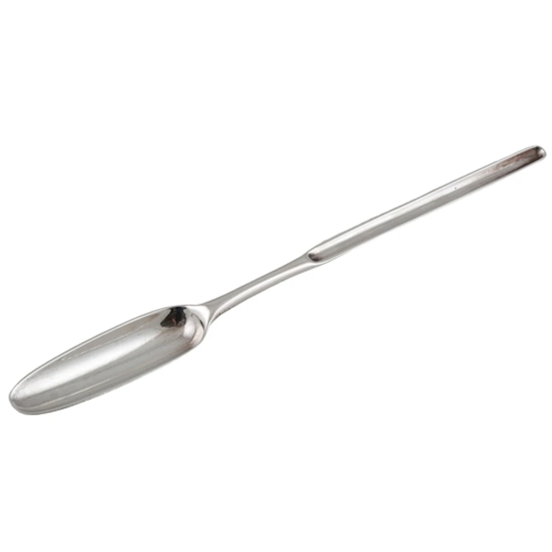 A George III silver marrow scoop, maker probably John Scofie...