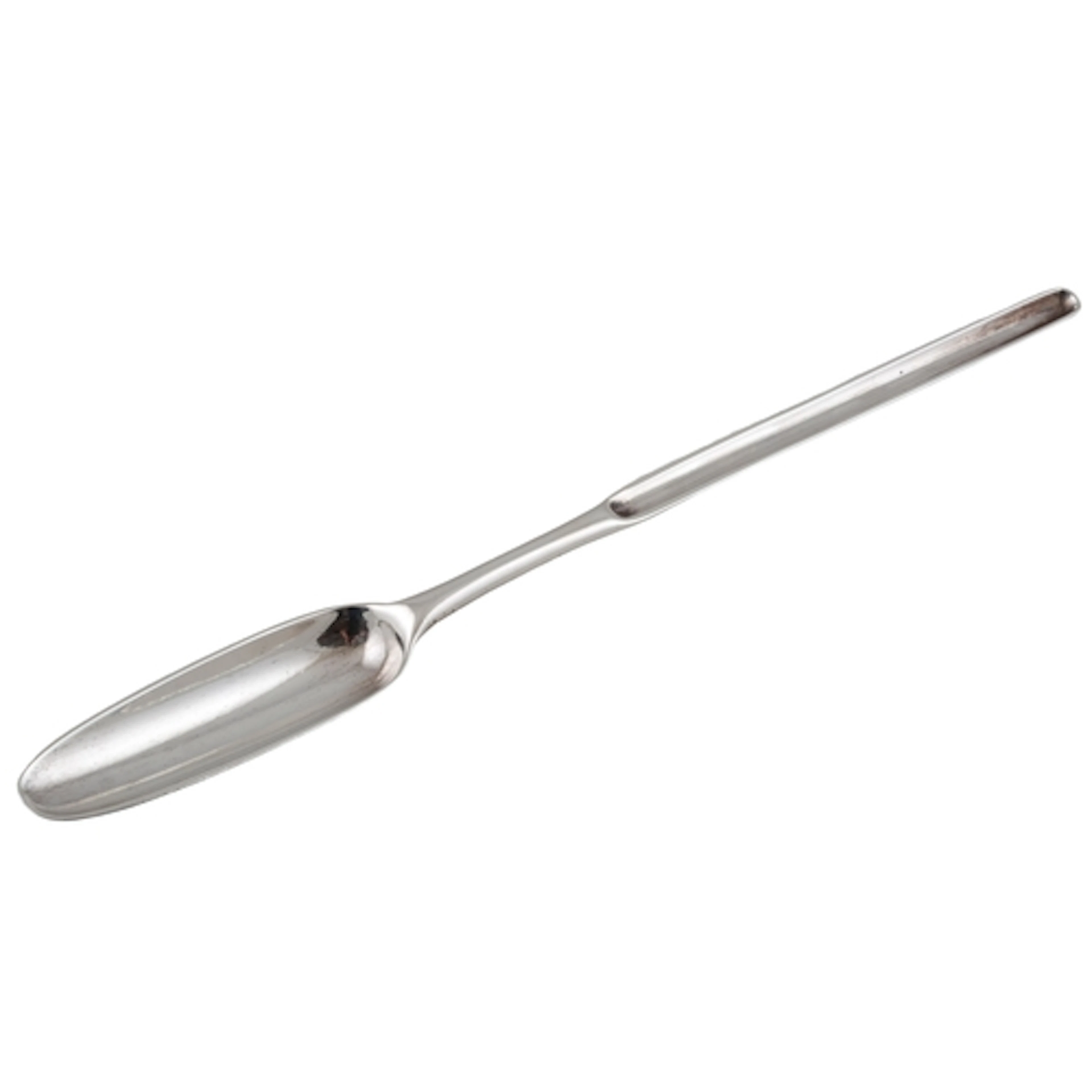 A George III silver marrow scoop, maker probably John Scofie...