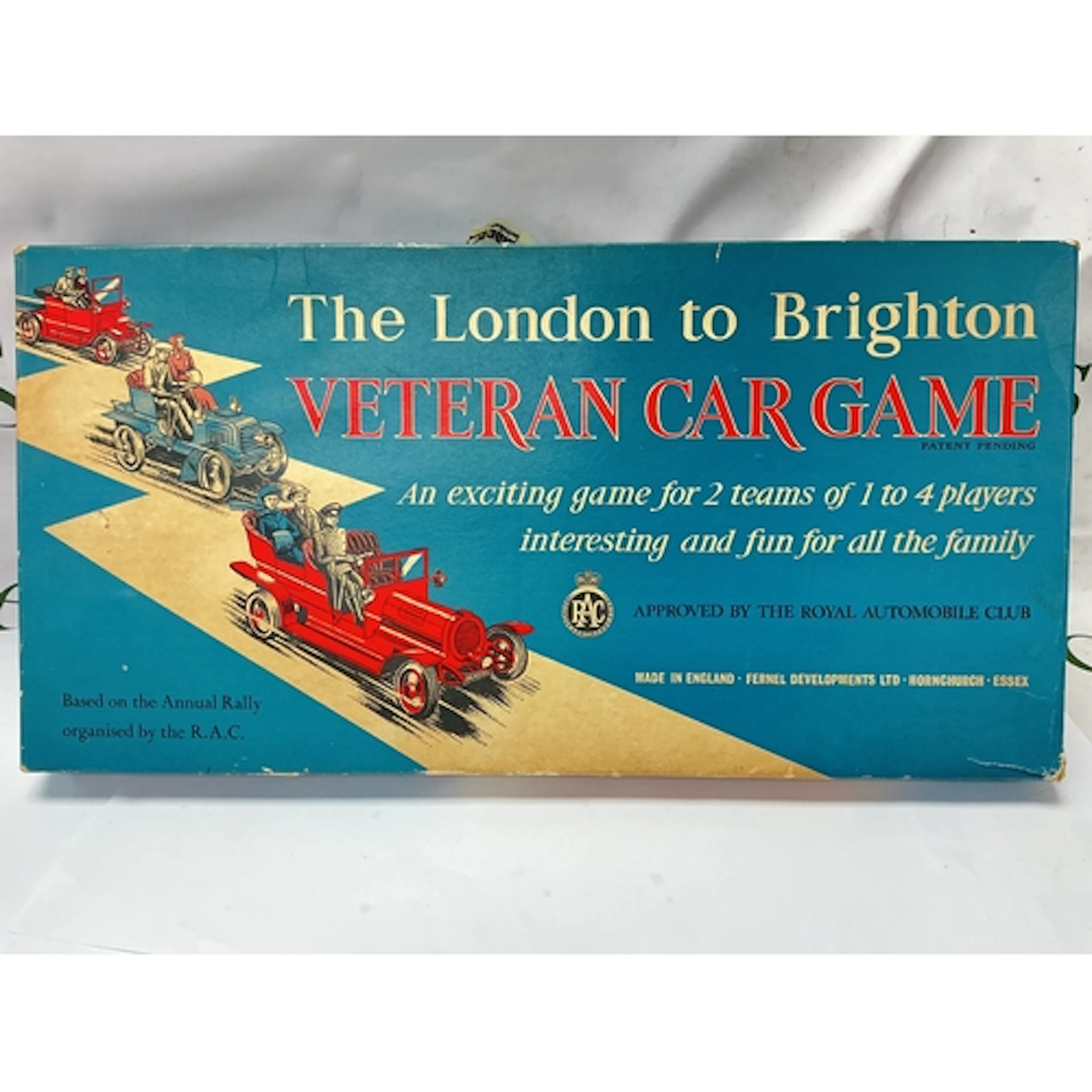 A Boxed RAC The London To Brighton Veteran Car Game.