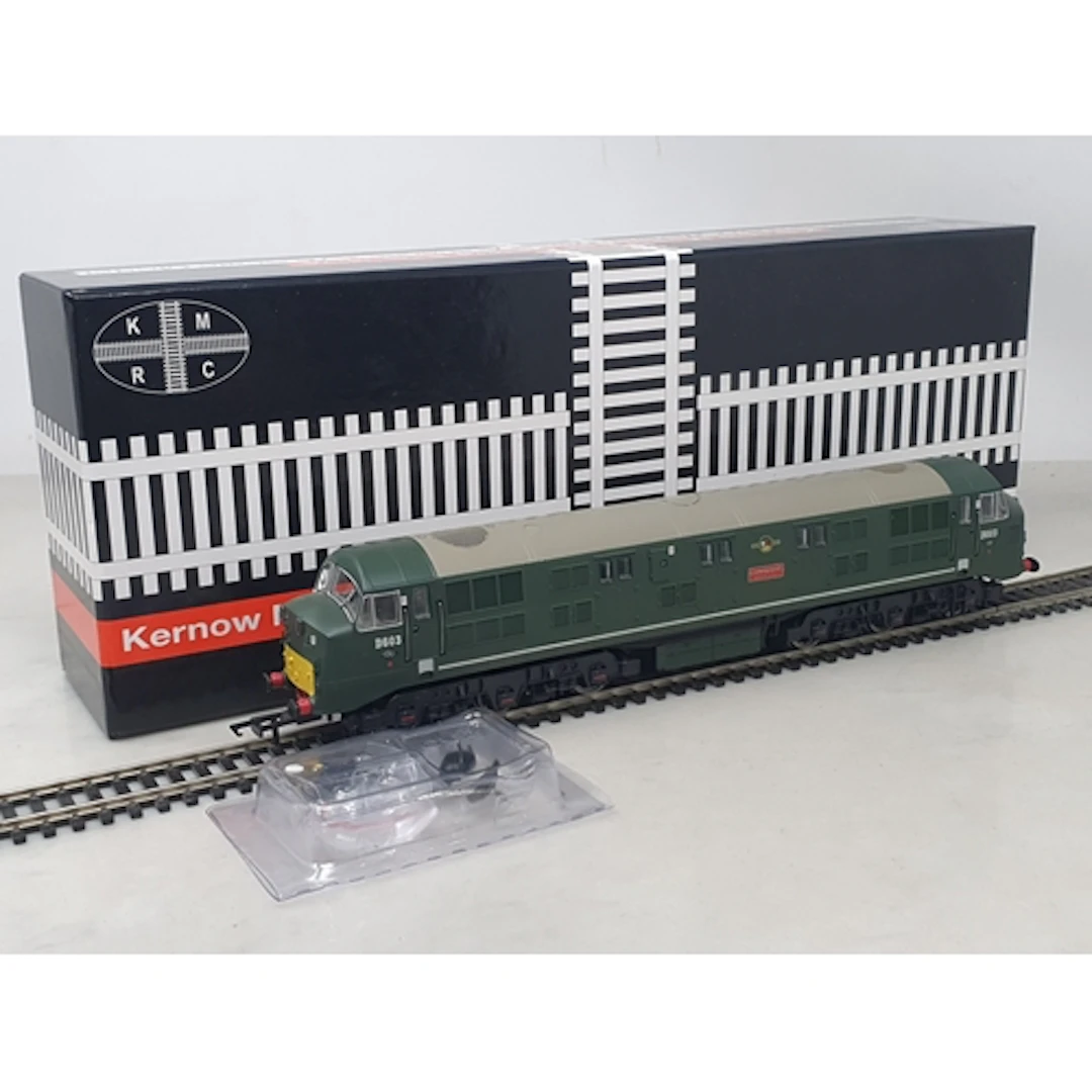 A boxed Kernow K2603 BR green Warship Class diesel Locomotiv...