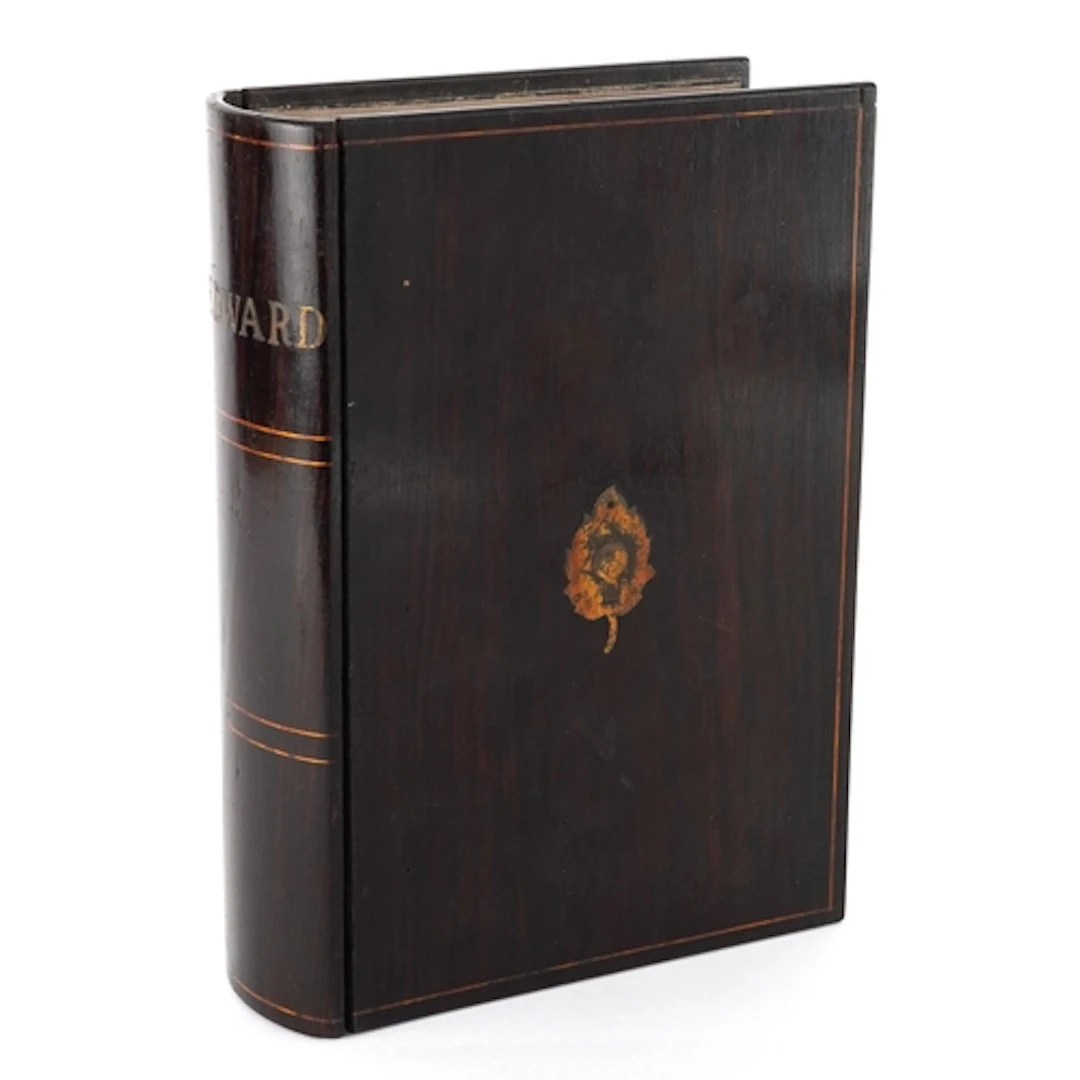 Early 19th century rosewood stationery box in the form of a ...