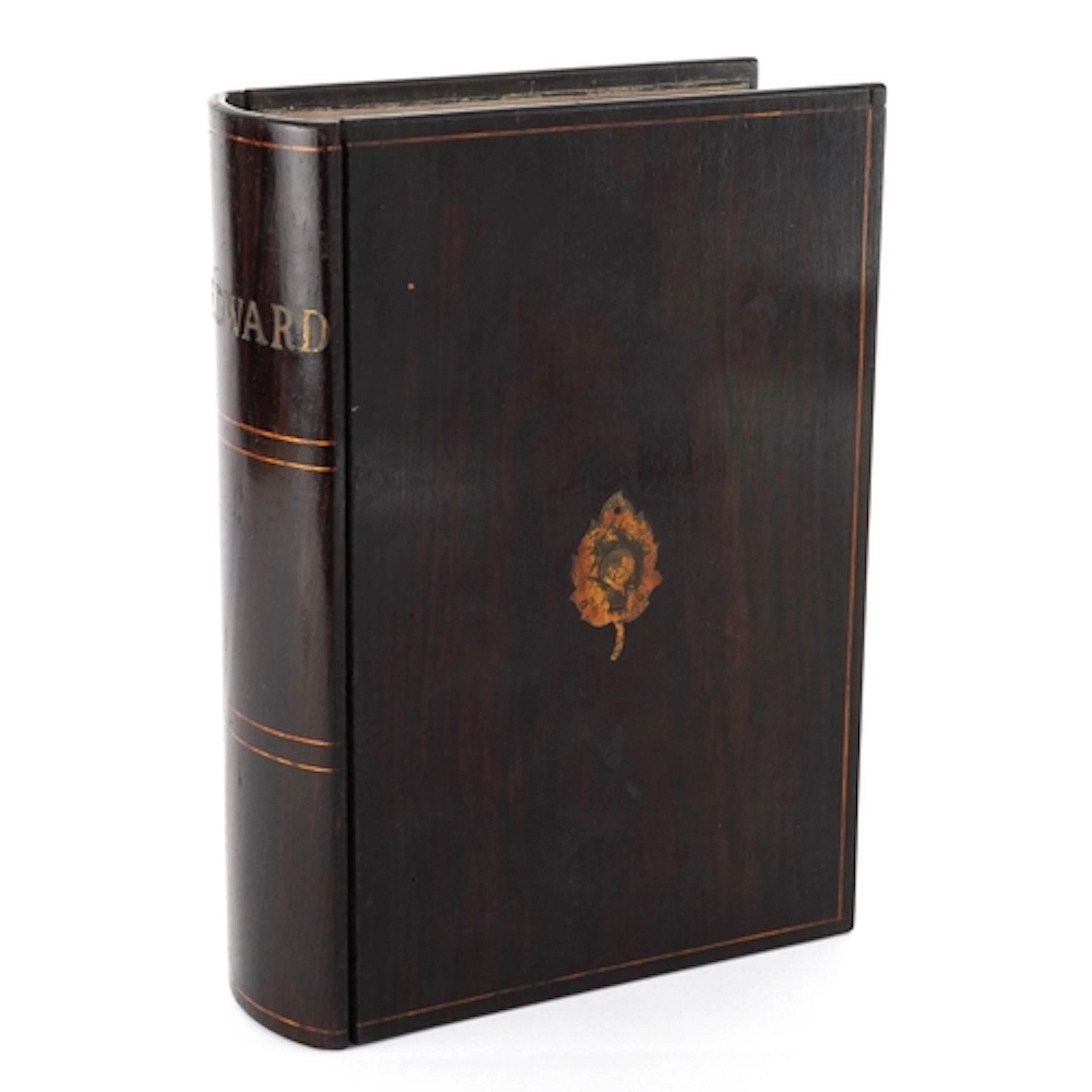 Early 19th century rosewood stationery box in the form of a ...