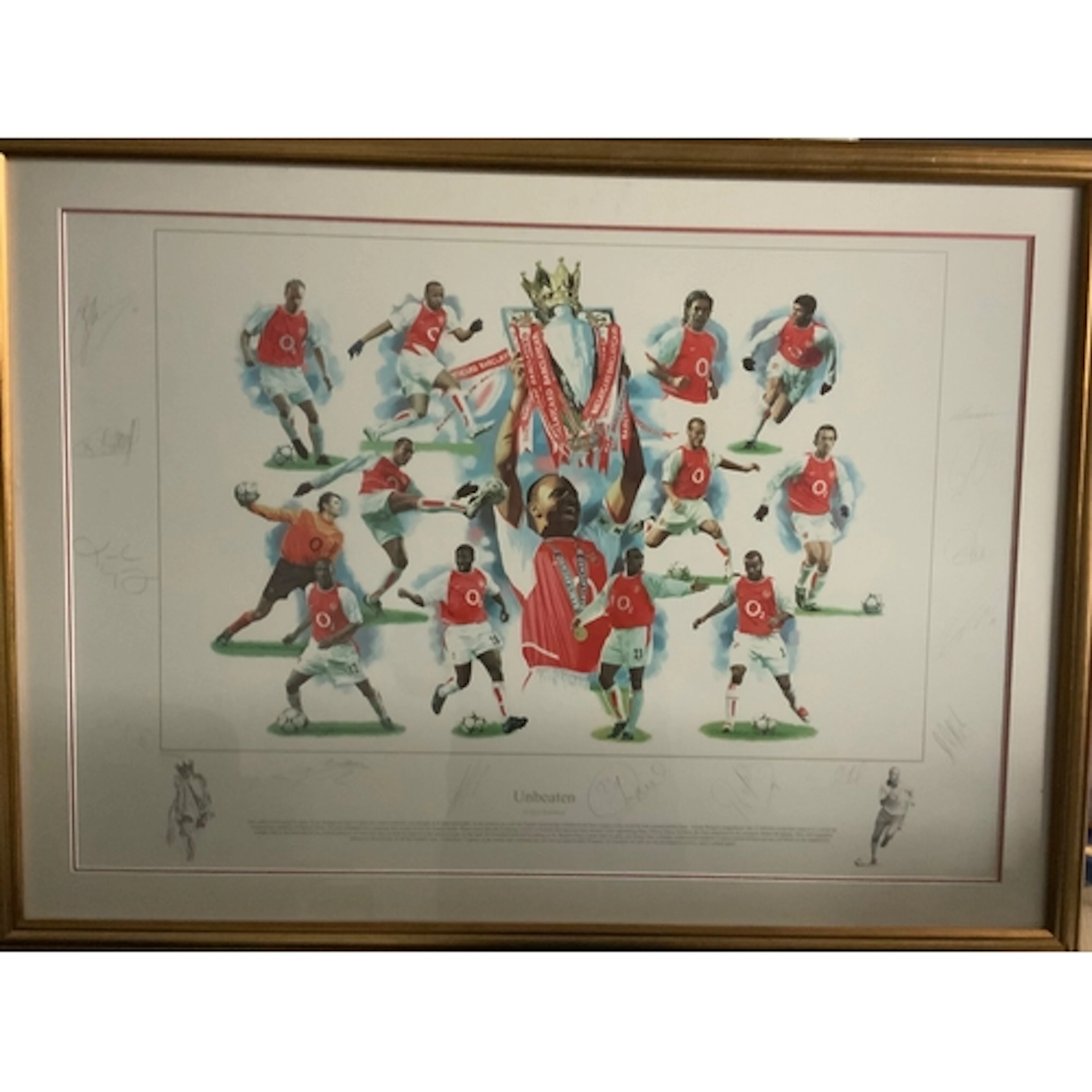 Arsenal Unbeaten 2003 - 2004 League Winners Signed Framed Fo...