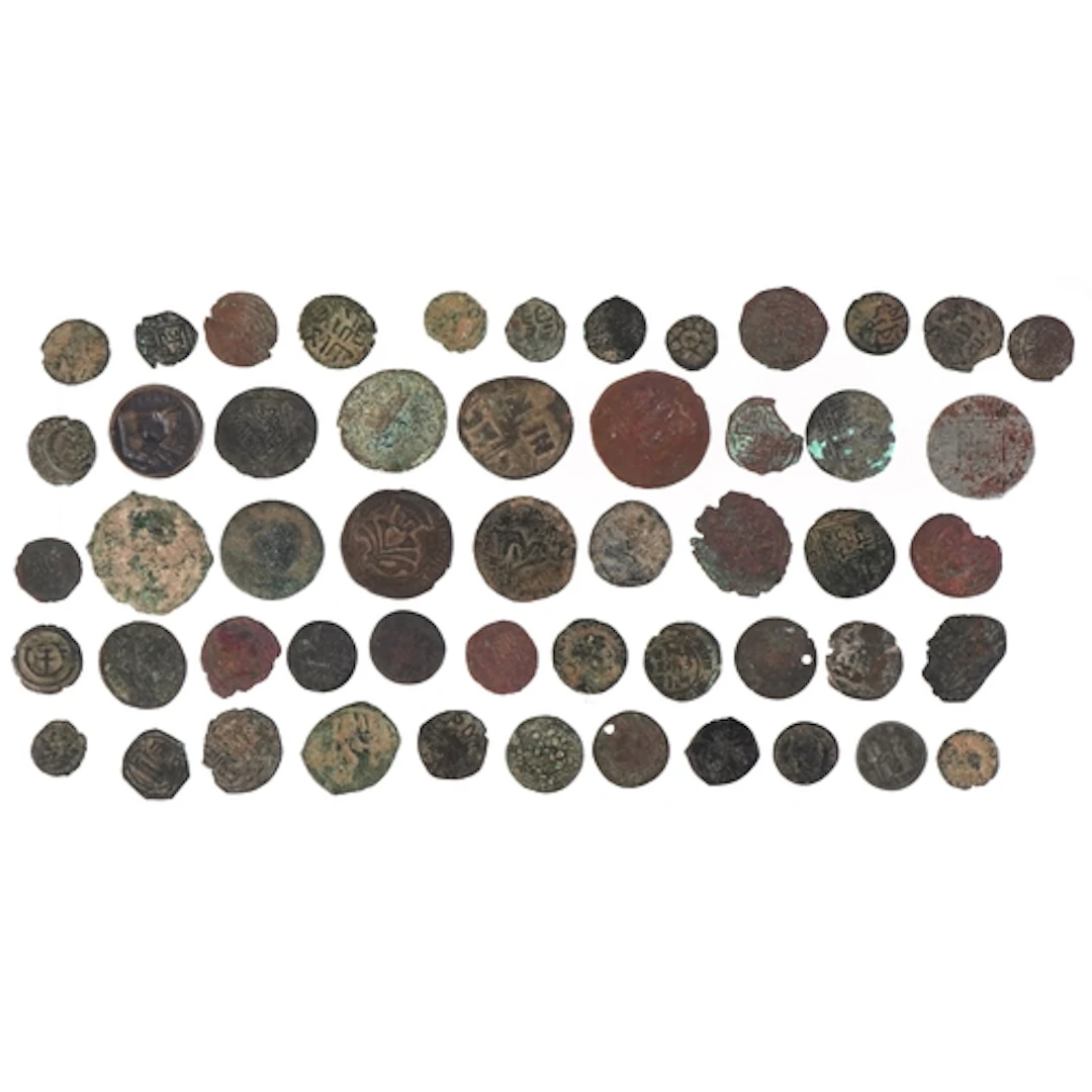 Large quantity of Roman and later bronze coins, the largest ...