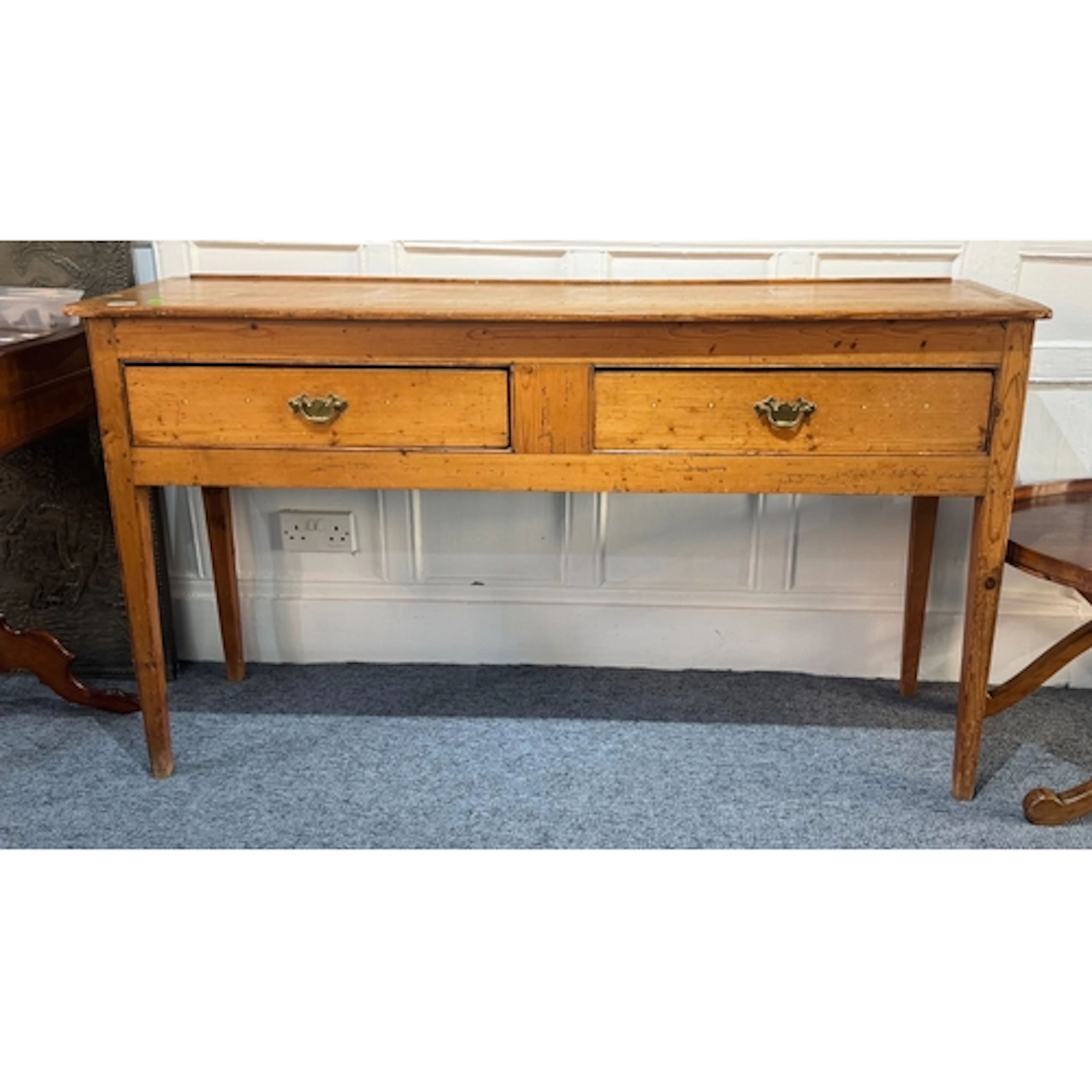 Furniture: Furniture: A West Country pine low dresser with ...