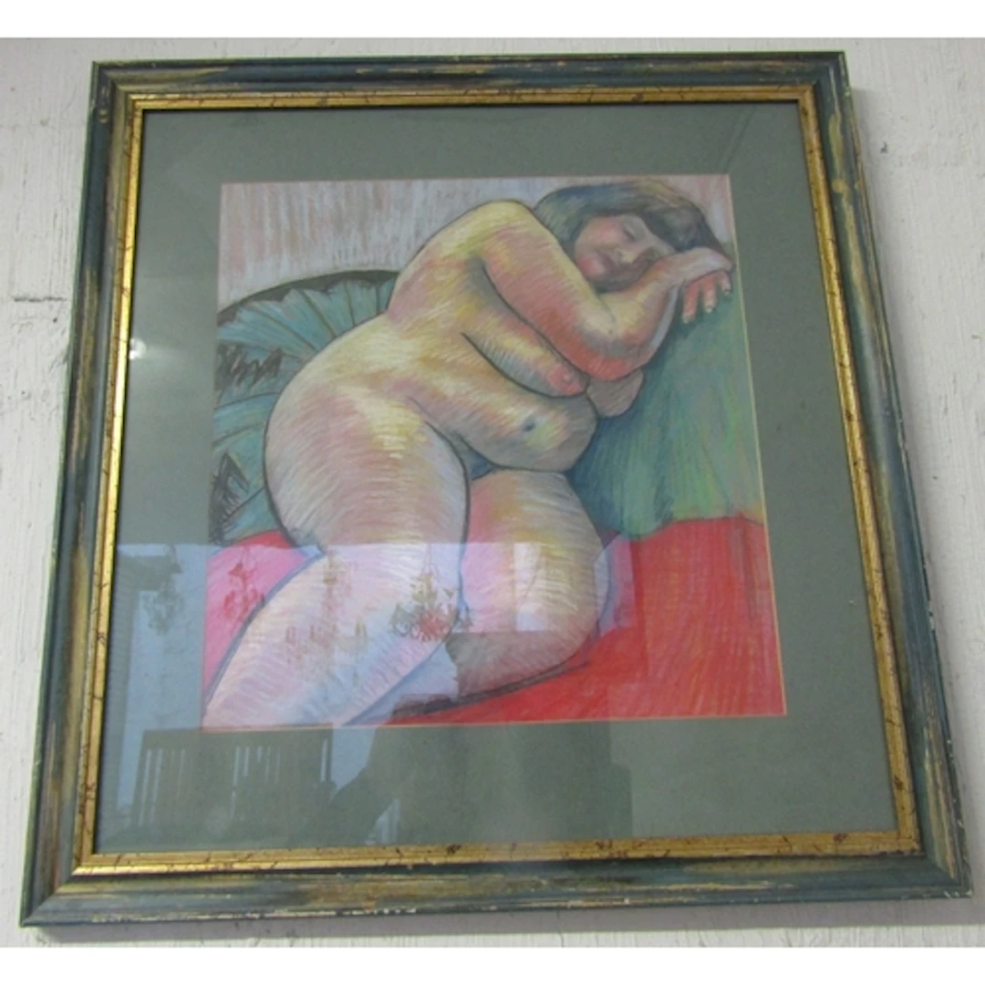 Atlanta Pollock Amanda Sleeping Signed and Dated 2002 Pastel...