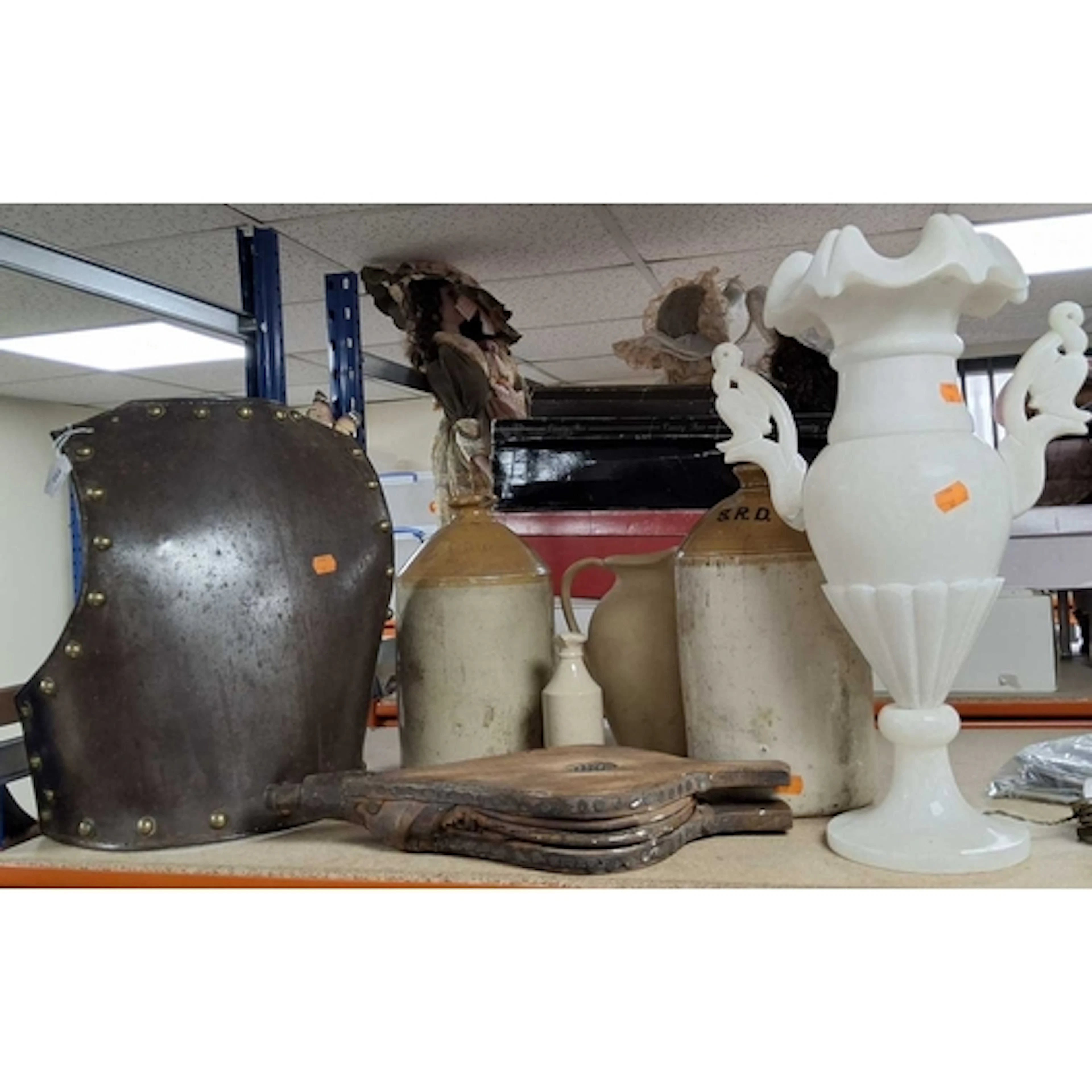 A GROUP OF VINTAGE MISCELLANEOUS ITEMS, to include a 19th-ce...