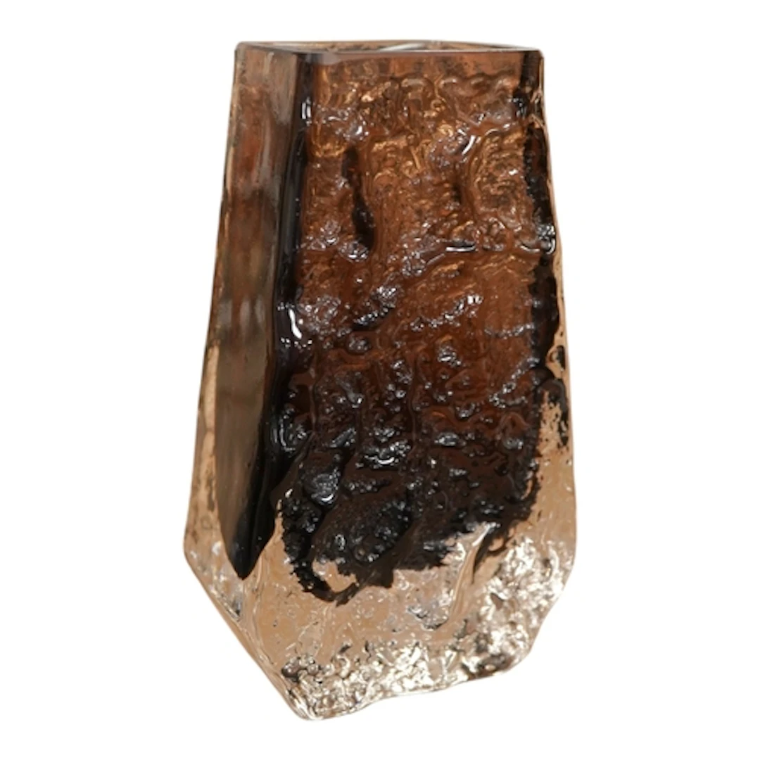 Geoffrey Baxter for Whitefriars. A graphite glass coffin va...
