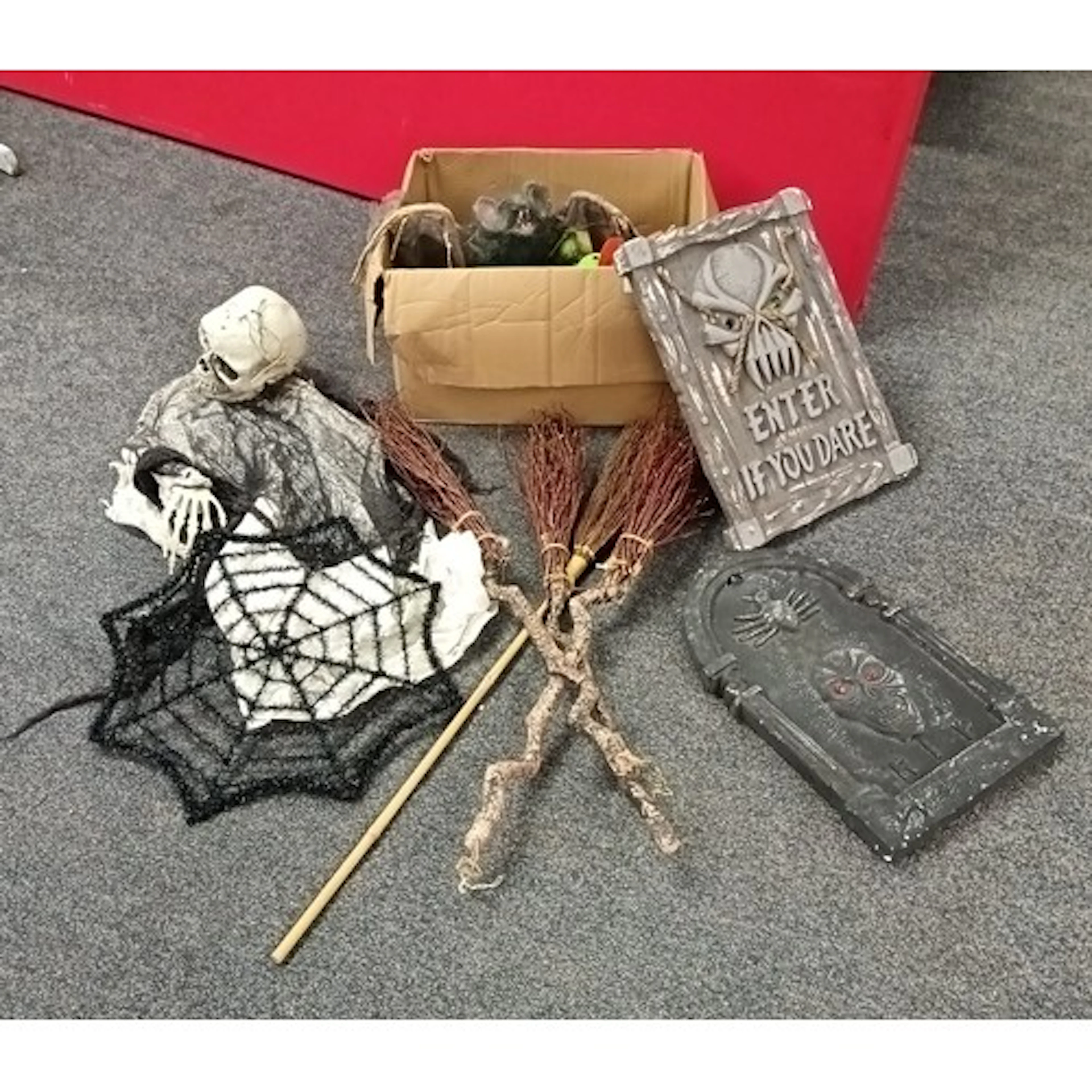 Collection of Halloween decorations