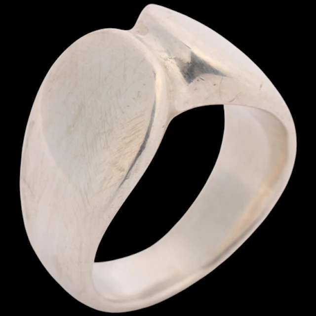 GEORG JENSEN - a Danish modernist sterling silver abstract r...