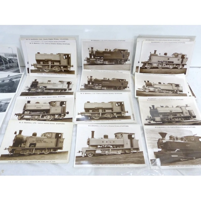 Assorted collection of antique photos and postcards of WG Ba...
