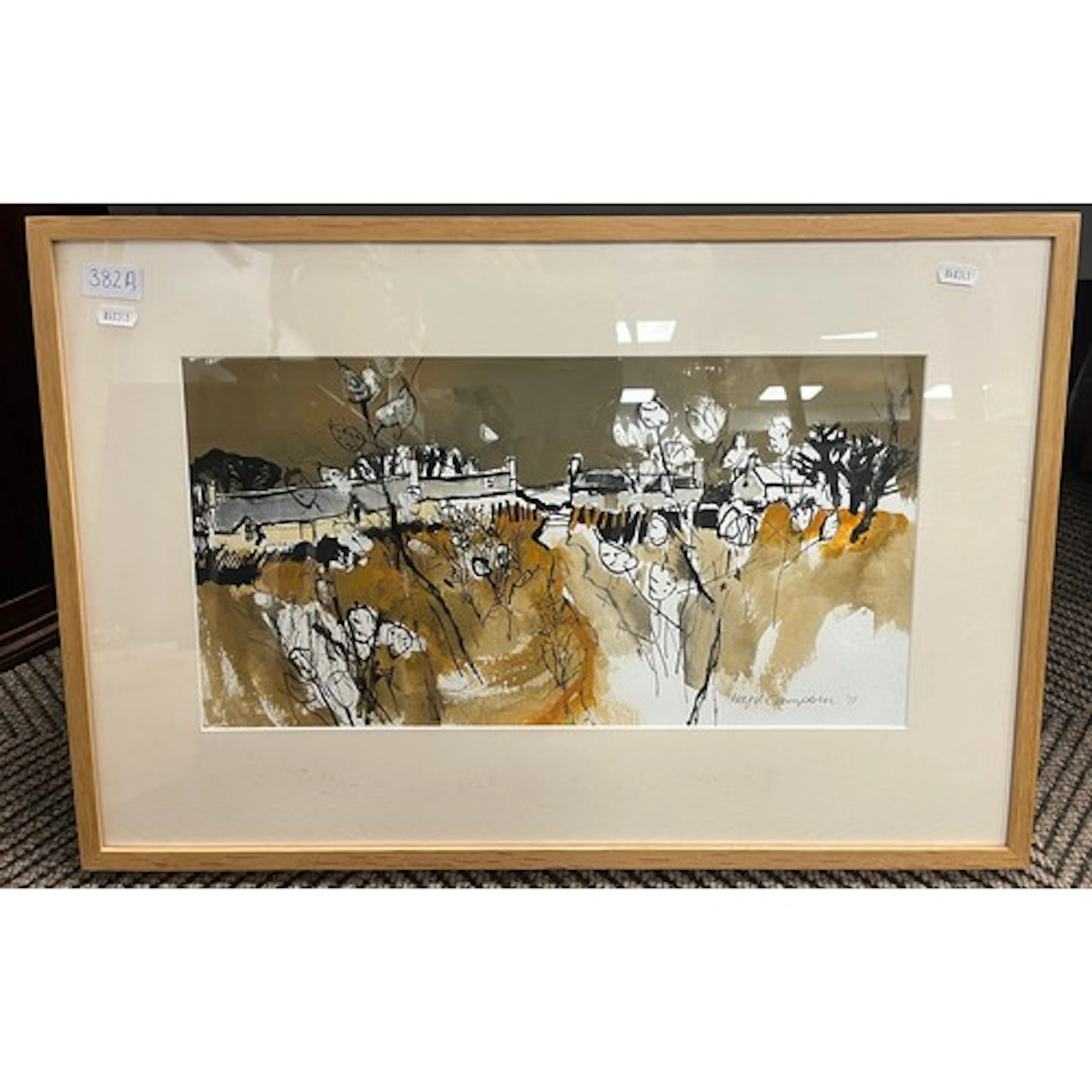 Hazel Campbell, Autumn Leaves, Watercolour signed and dated ...