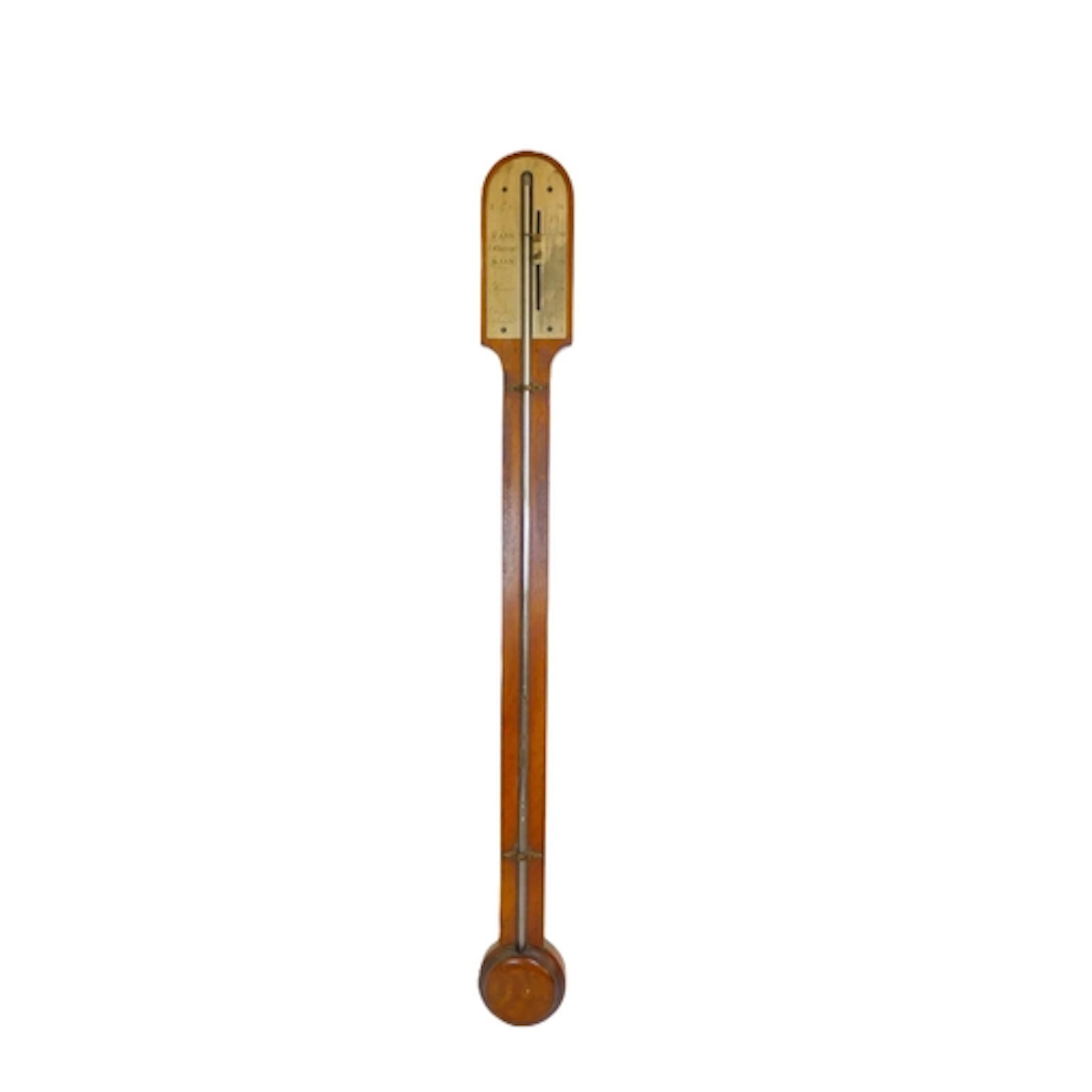 George III mahogany cased stick barometer, by a Bristol make...