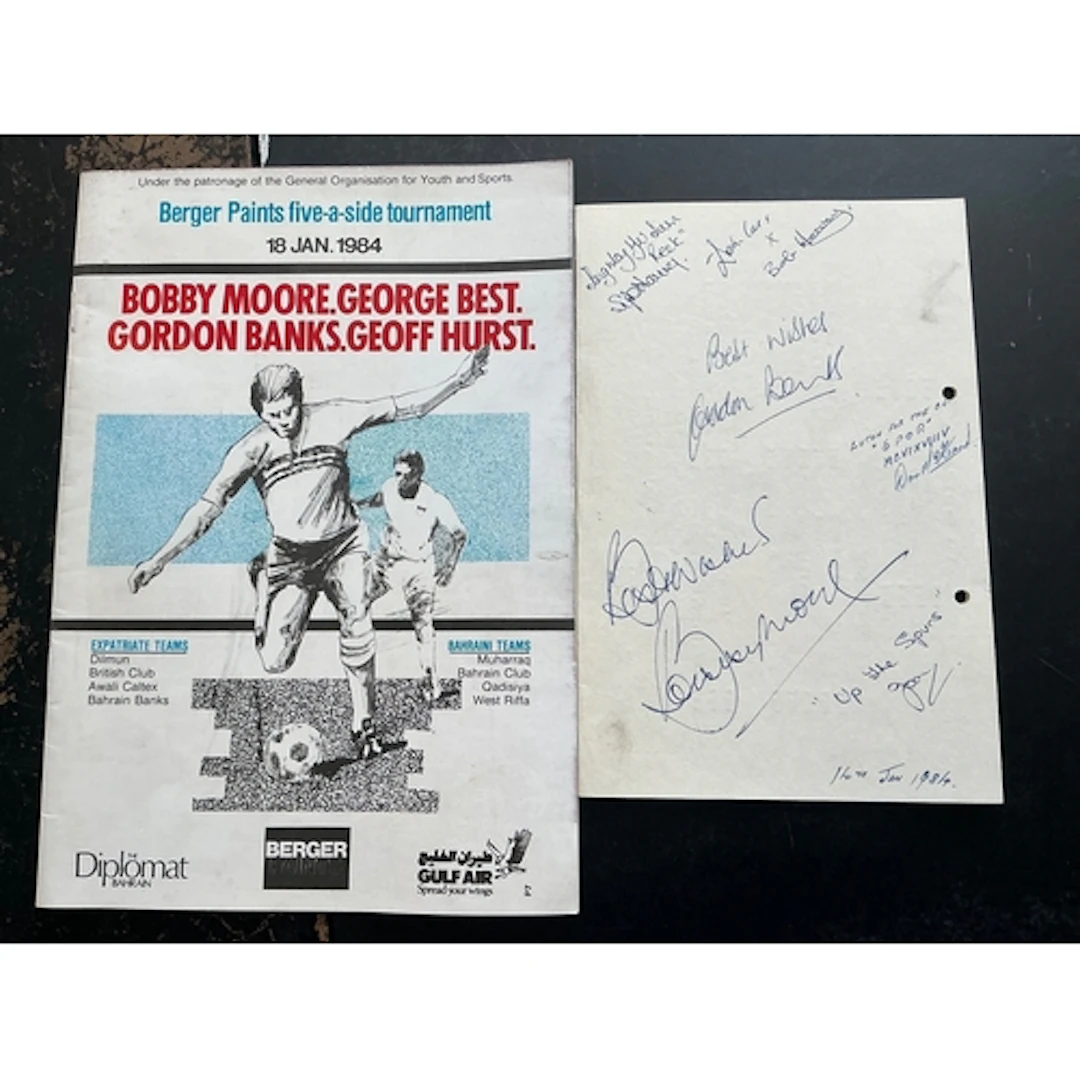 Bobby Moore West Ham + England Football Memorabilia: Include...