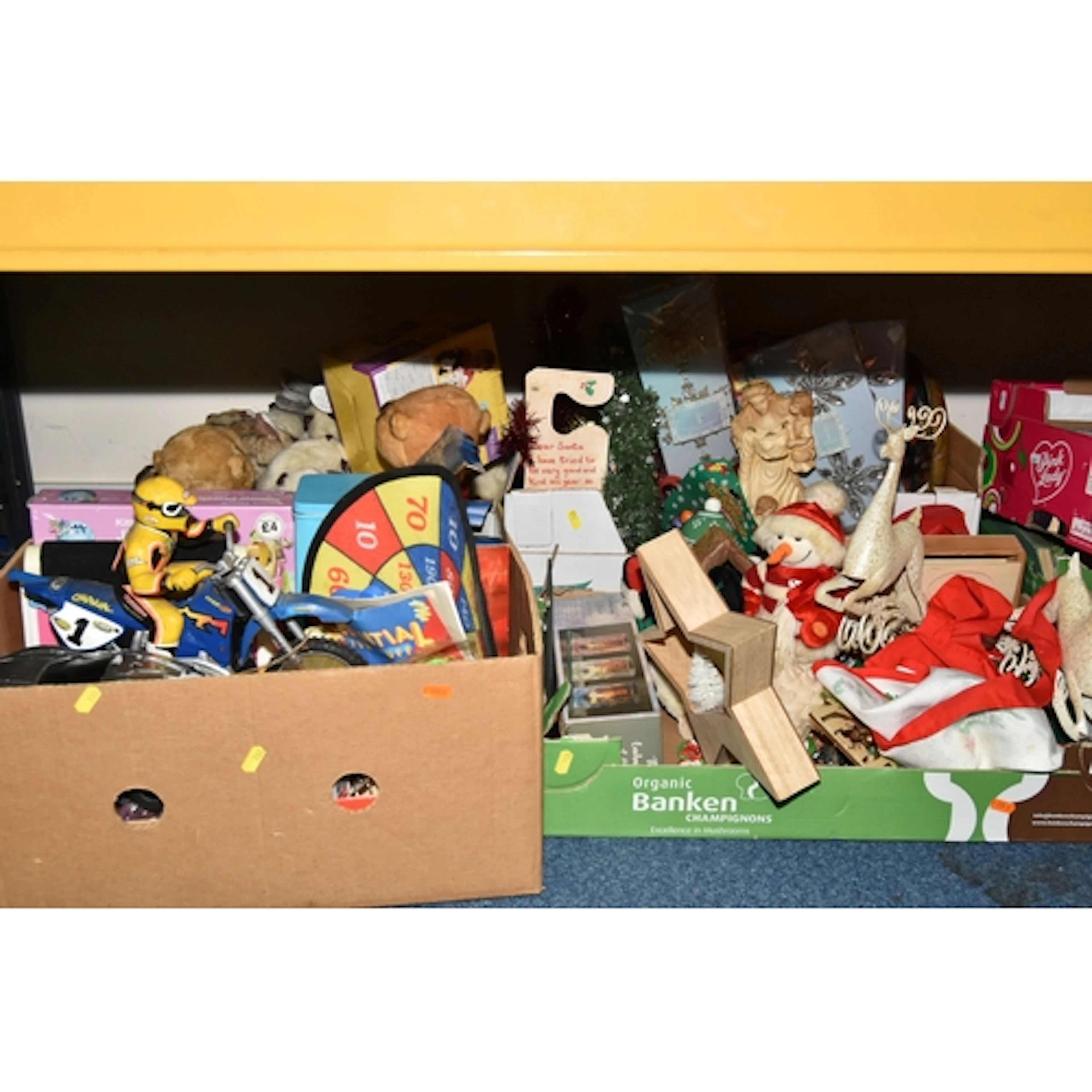 FOUR BOXES OF CHRISTMAS RELATED ITEMS AND JUVENALIA to inclu...