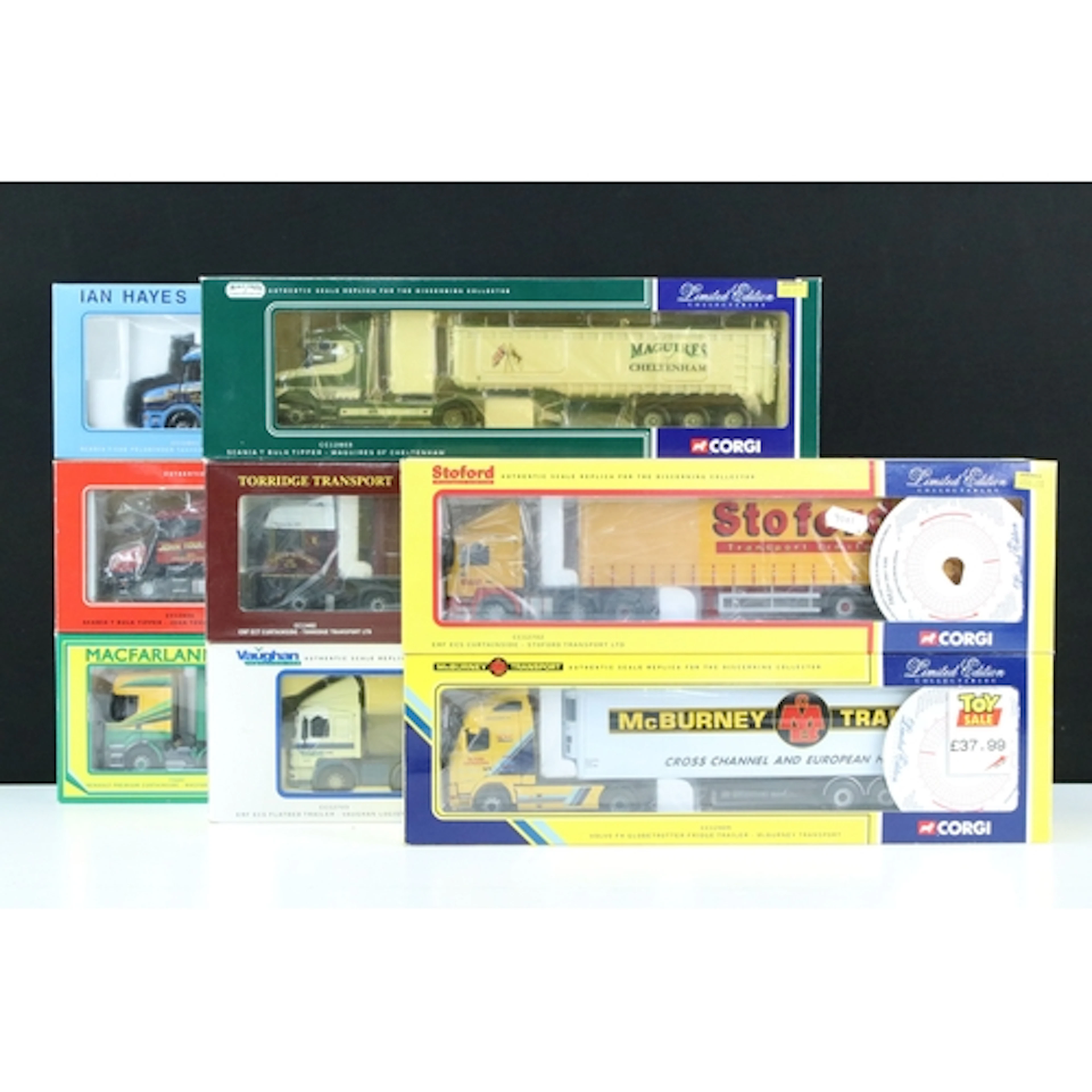 Eight boxed ltd edn 1/50 Corgi diecast haulage models to inc...