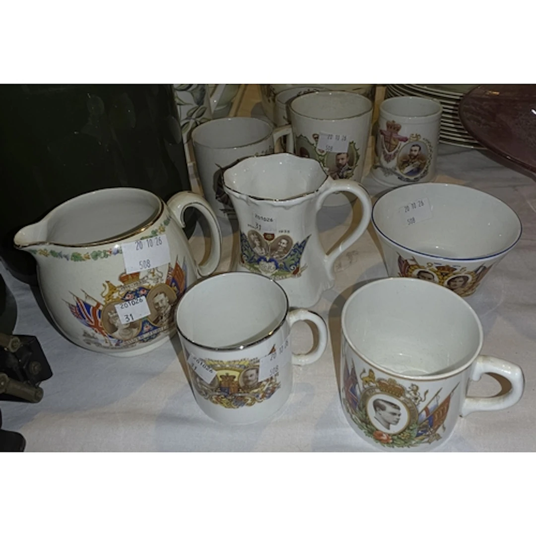 A collection of commemorative cups etc. 1911 onwards.
