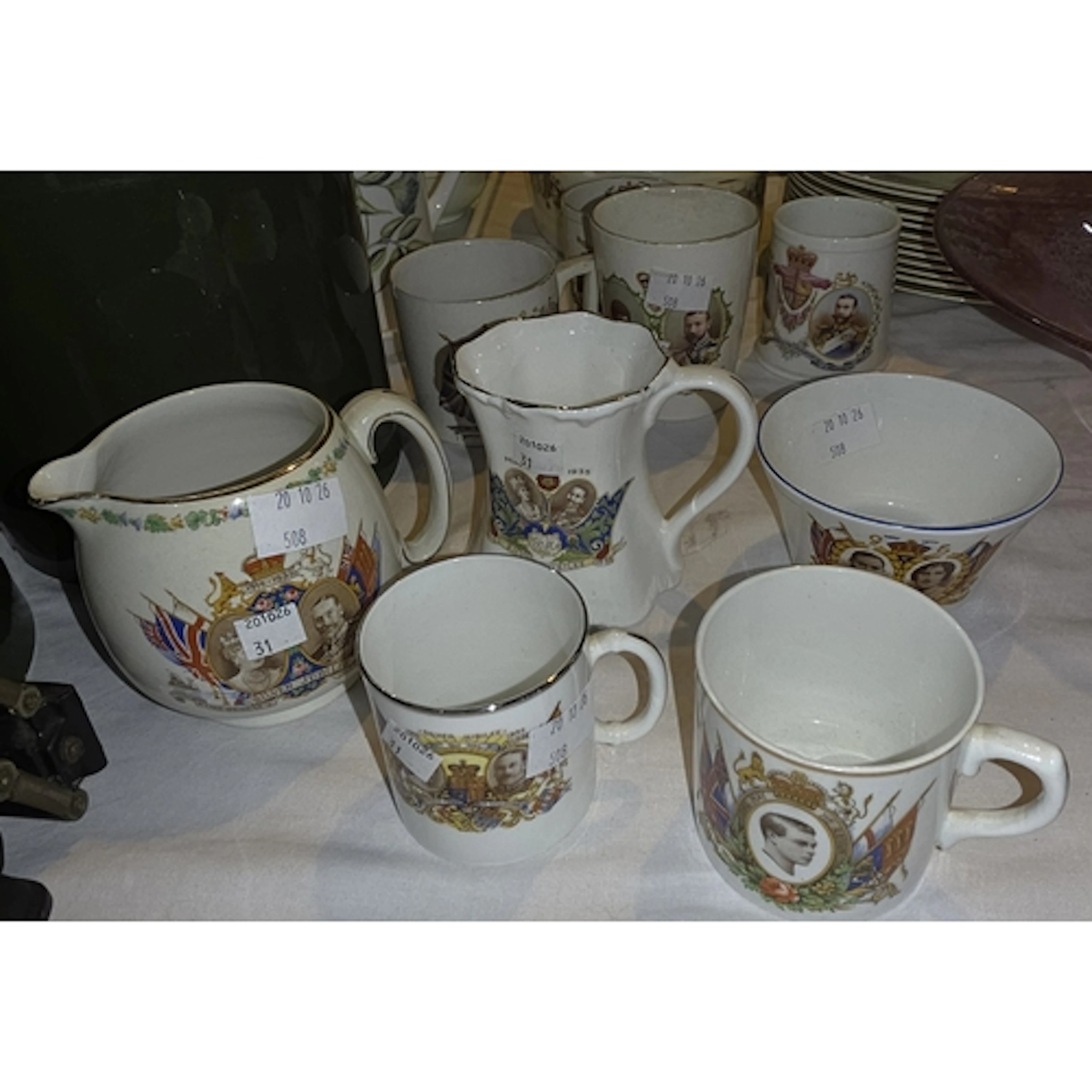 A collection of commemorative cups etc. 1911 onwards.