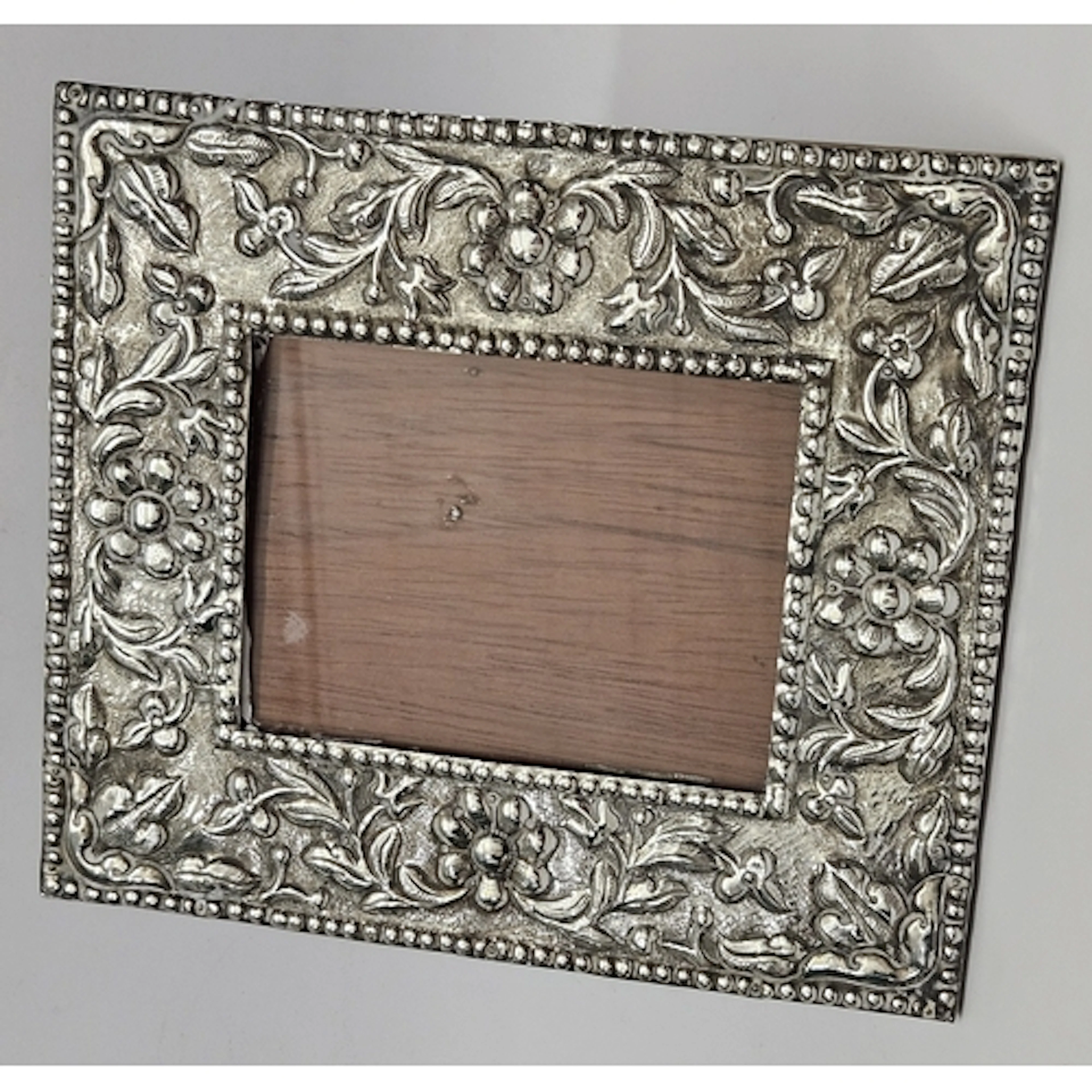 925 Sterling Silver Photograph Frame with wooden easel strut...