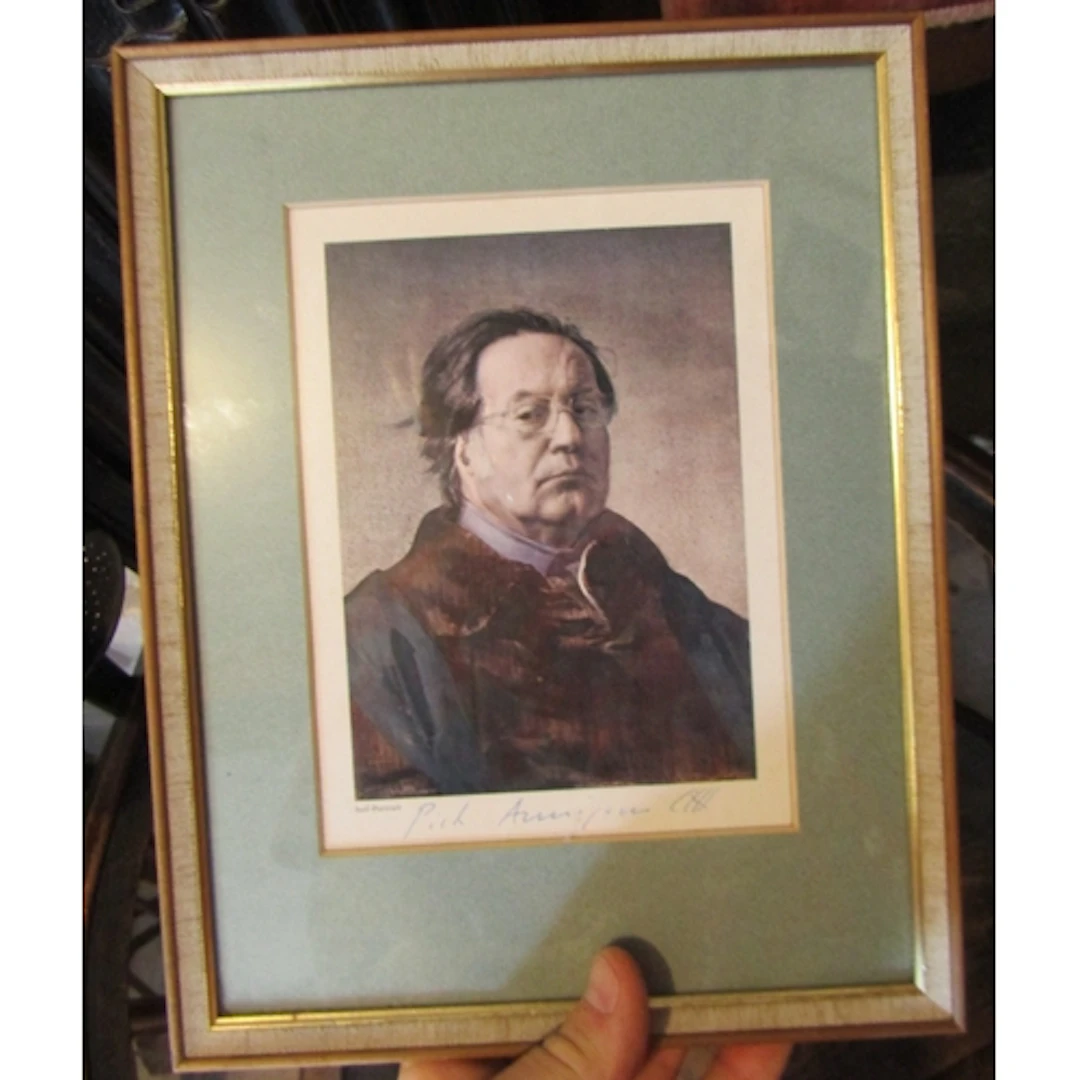 Pietro Annigoni Lithograph Self Portrait Signed by the Artis...
