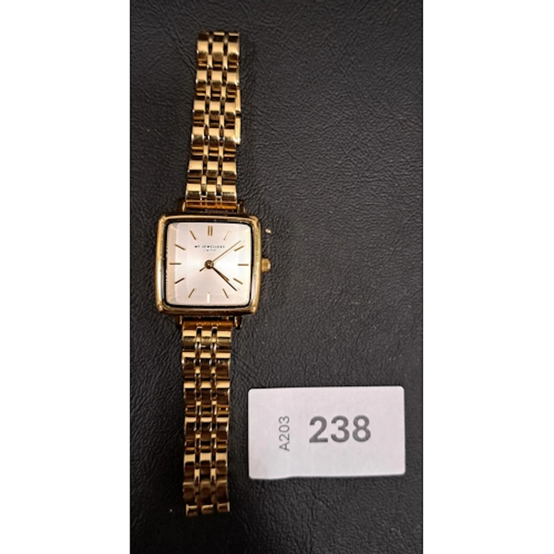 5 x MY JEWELLERY LIMITED GOLD TONE WRISTWATCH ticking at time of...