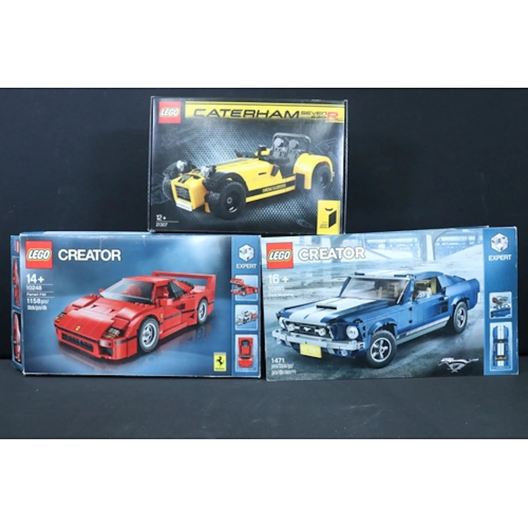 Lego - Three boxed Lego racing related sets to include Creat...